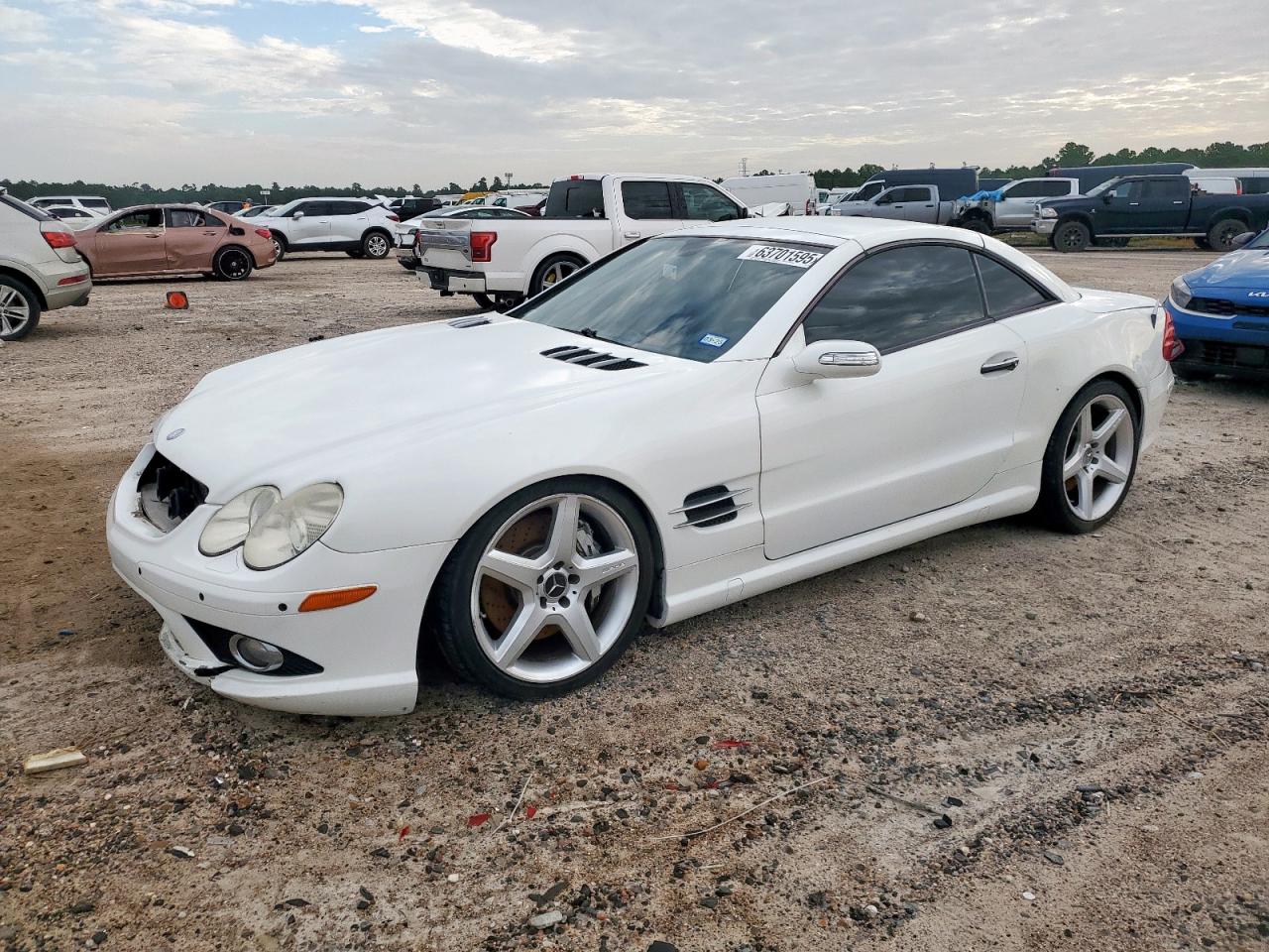 2007 Mercedes-benz Sl 55 Amg White vin: WDBSK72F67F131789