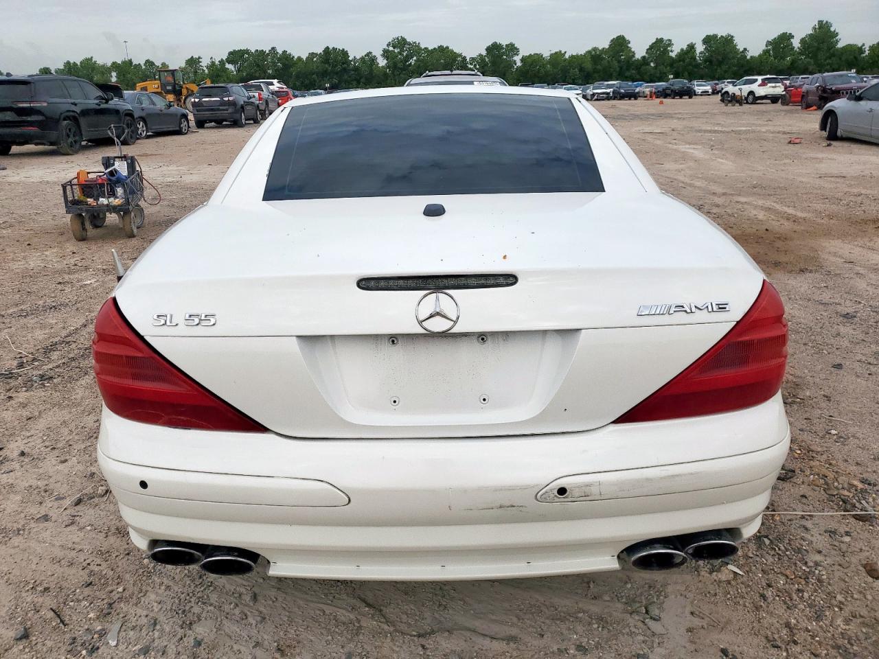 2007 Mercedes-benz Sl 55 Amg White vin: WDBSK72F67F131789