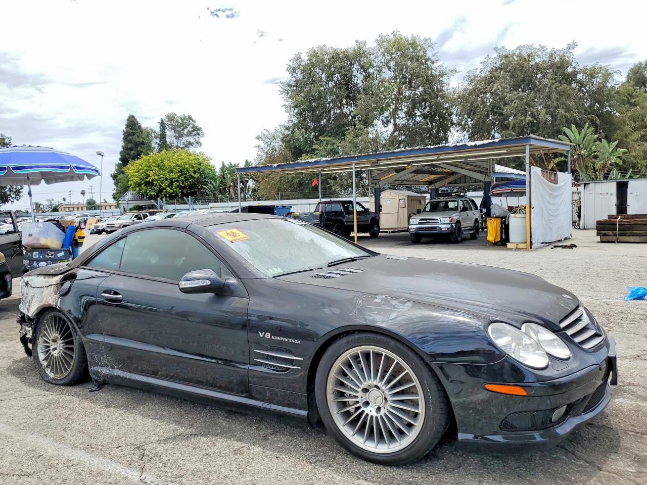 2003 Mercedes-benz Sl 55 Amg Black vin: WDBSK74F13F036788