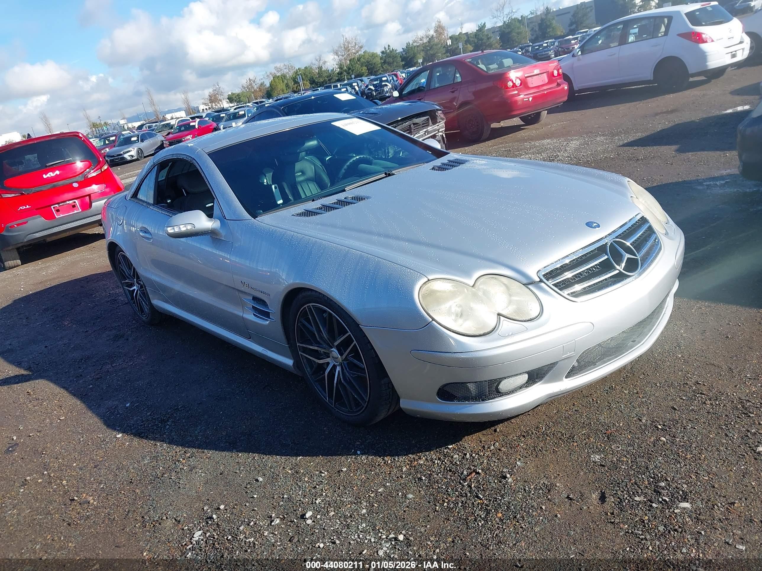 2003 Mercedes-benz Sl 55 Amg   Silver vin: WDBSK74F13F050531