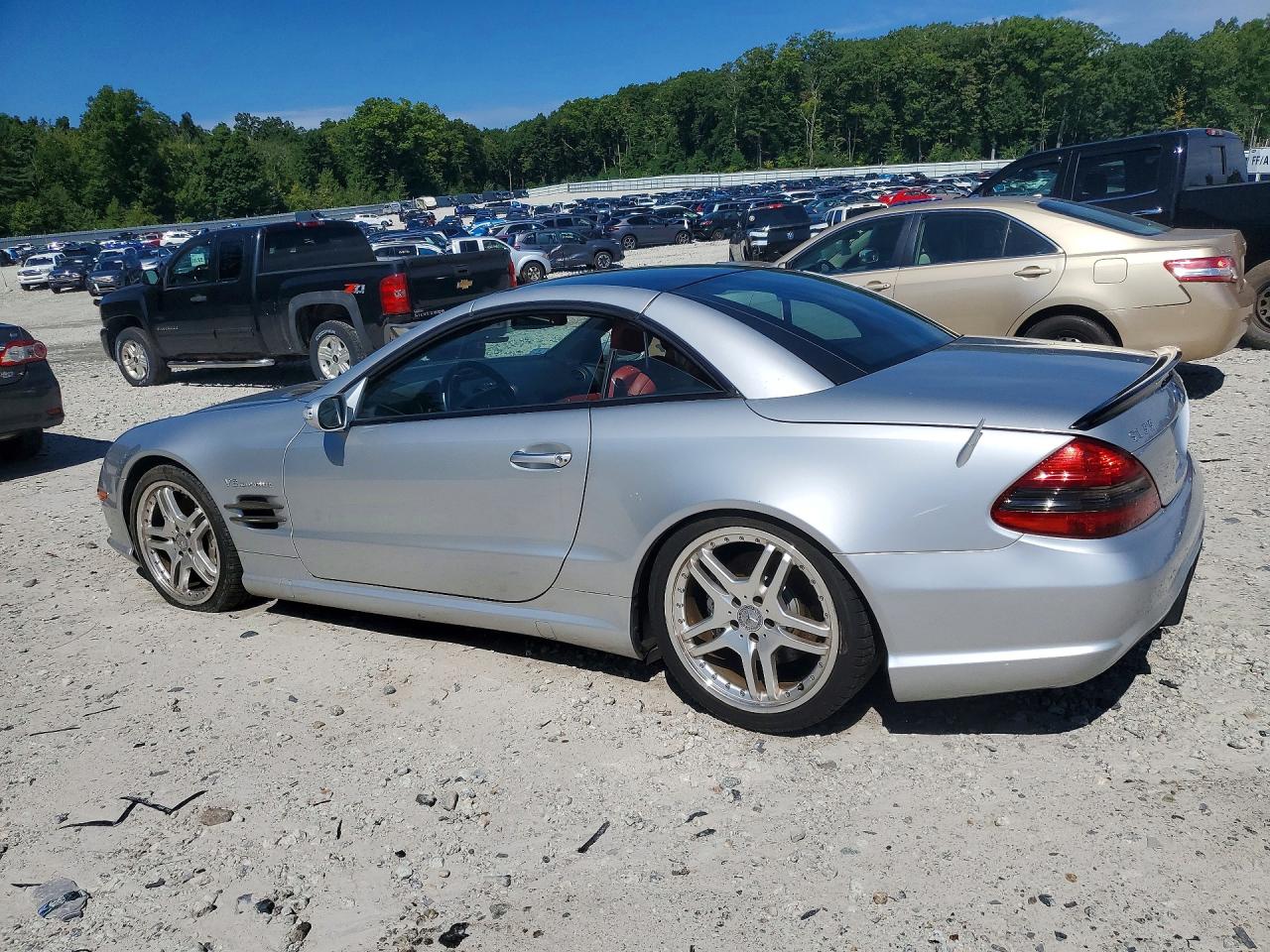 2004 Mercedes-benz Sl 55 Amg Silver vin: WDBSK74F14F081778