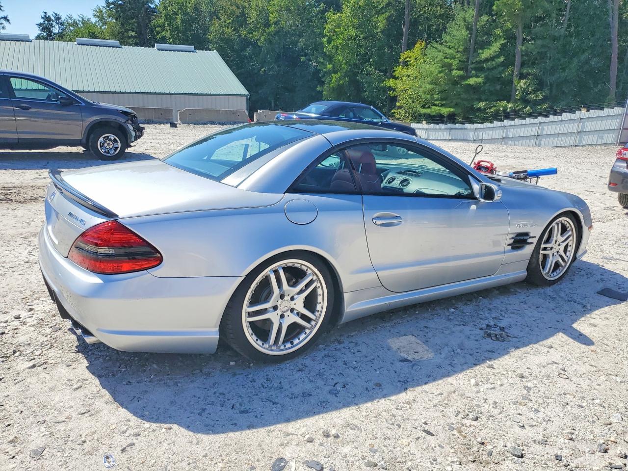 2004 Mercedes-benz Sl 55 Amg Silver vin: WDBSK74F14F081778