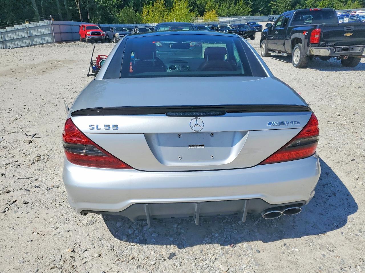 2004 Mercedes-benz Sl 55 Amg Silver vin: WDBSK74F14F081778