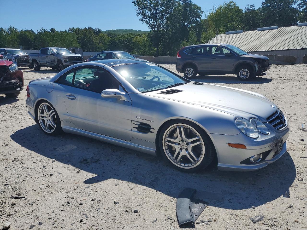 2004 Mercedes-benz Sl 55 Amg Silver vin: WDBSK74F14F081778