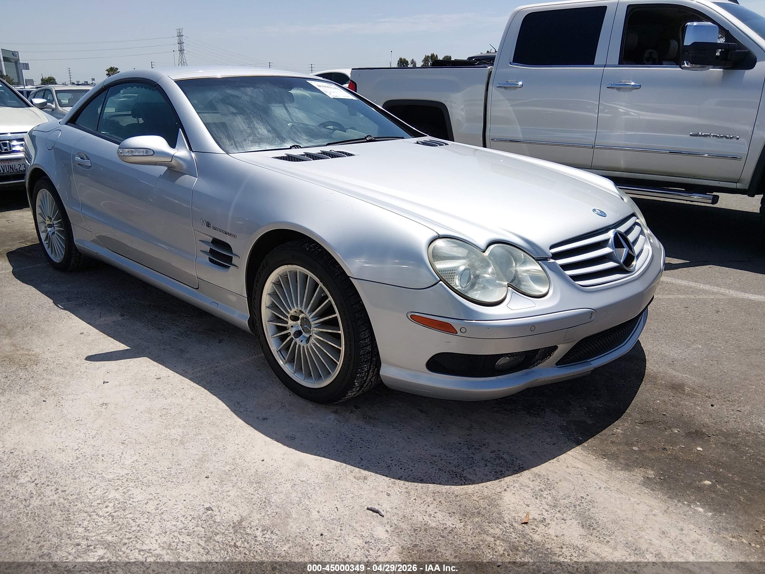 2003 Mercedes-benz Sl 55 Amg   Silver vin: WDBSK74F23F030188
