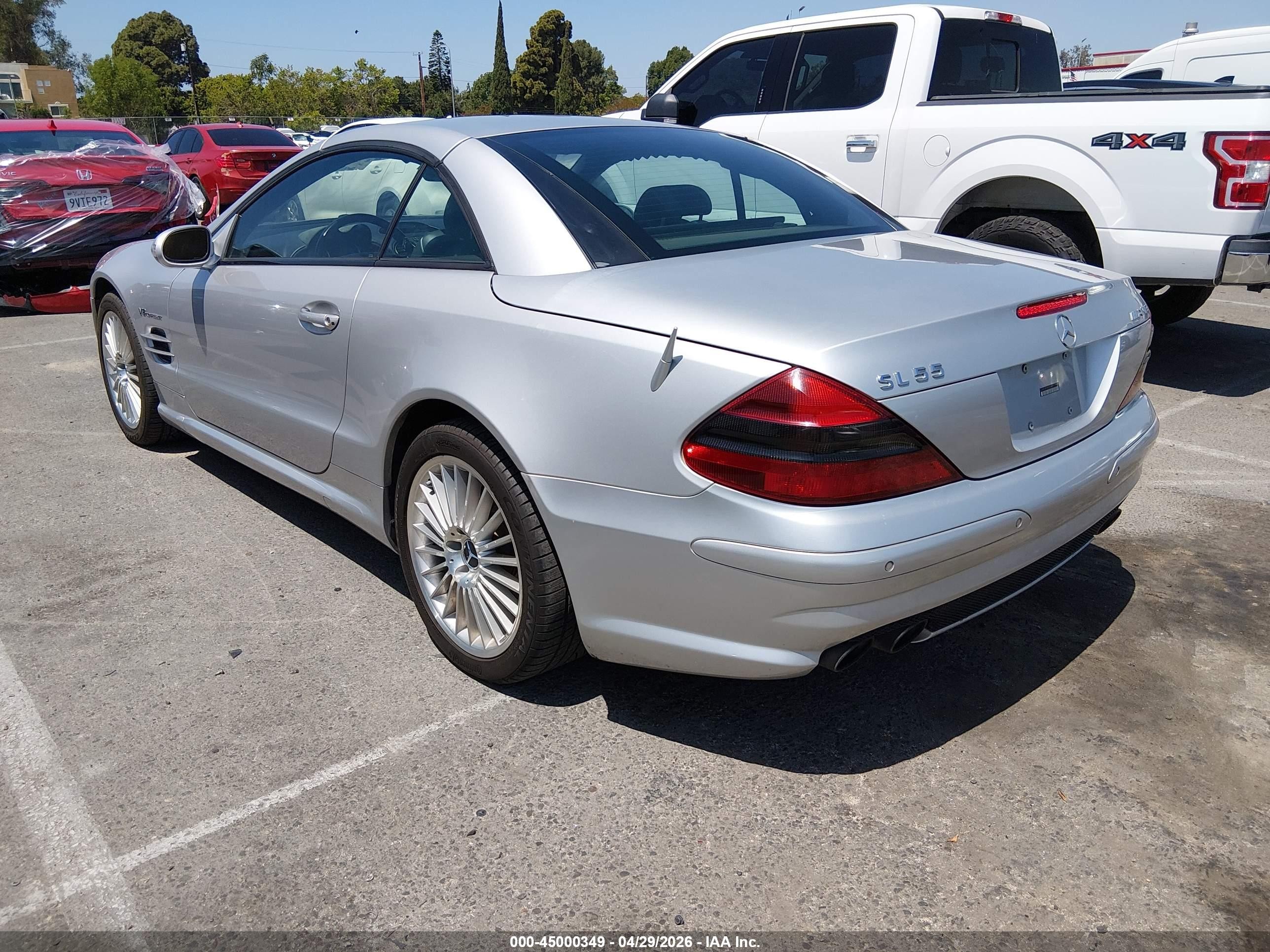 2003 Mercedes-benz Sl 55 Amg   Silver vin: WDBSK74F23F030188