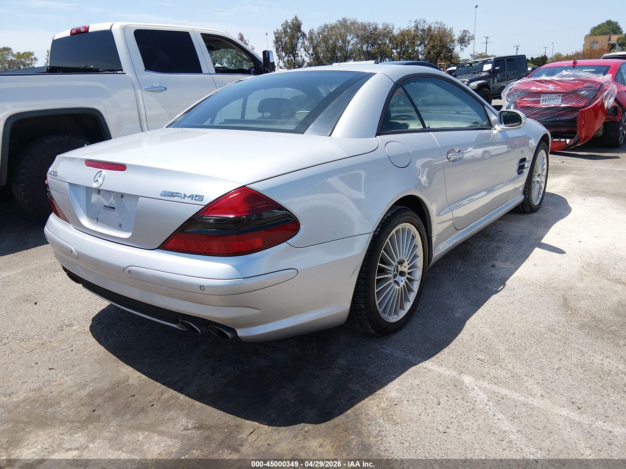 2003 Mercedes-benz Sl 55 Amg   Silver vin: WDBSK74F23F030188