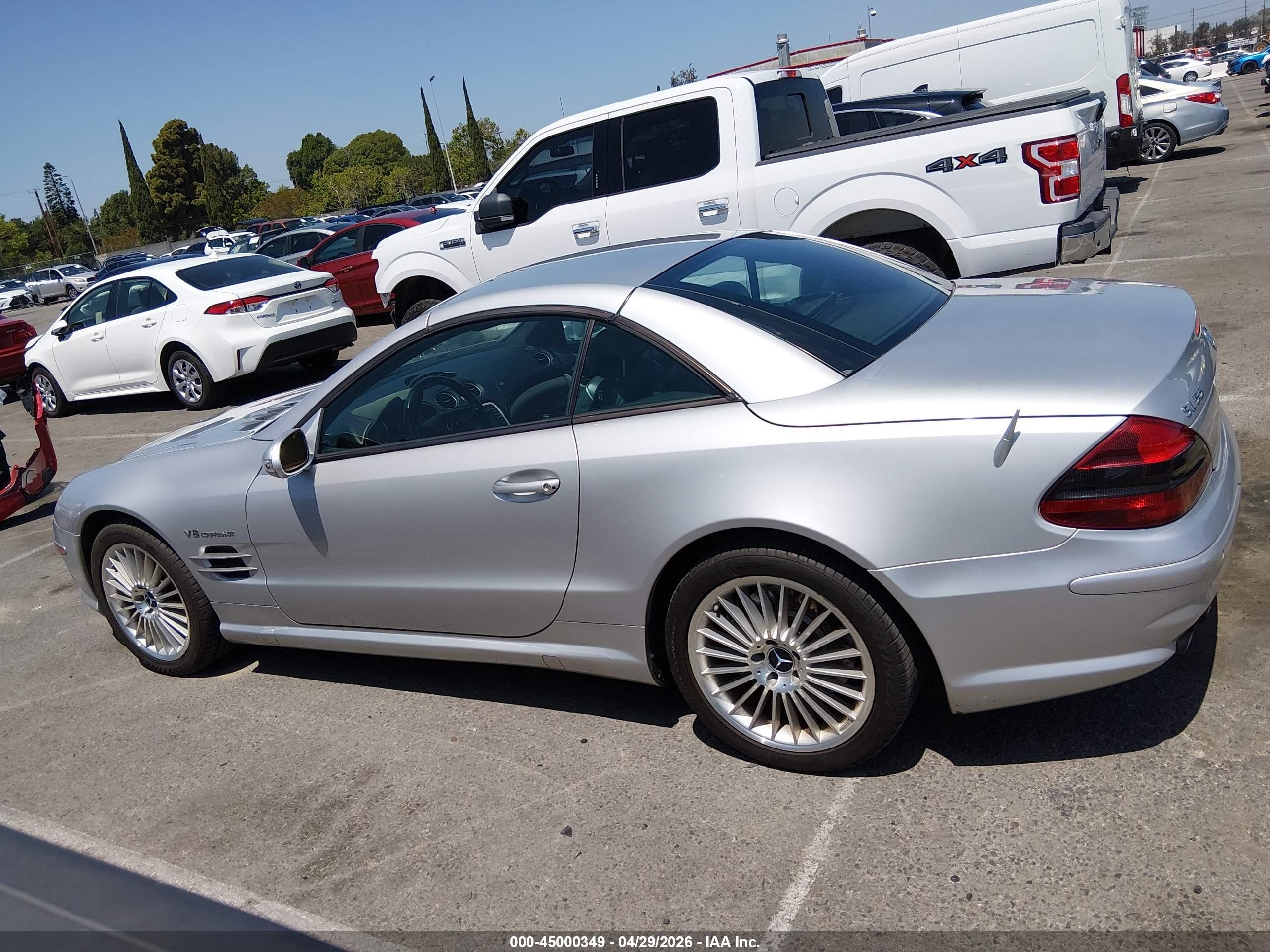 2003 Mercedes-benz Sl 55 Amg   Silver vin: WDBSK74F23F030188