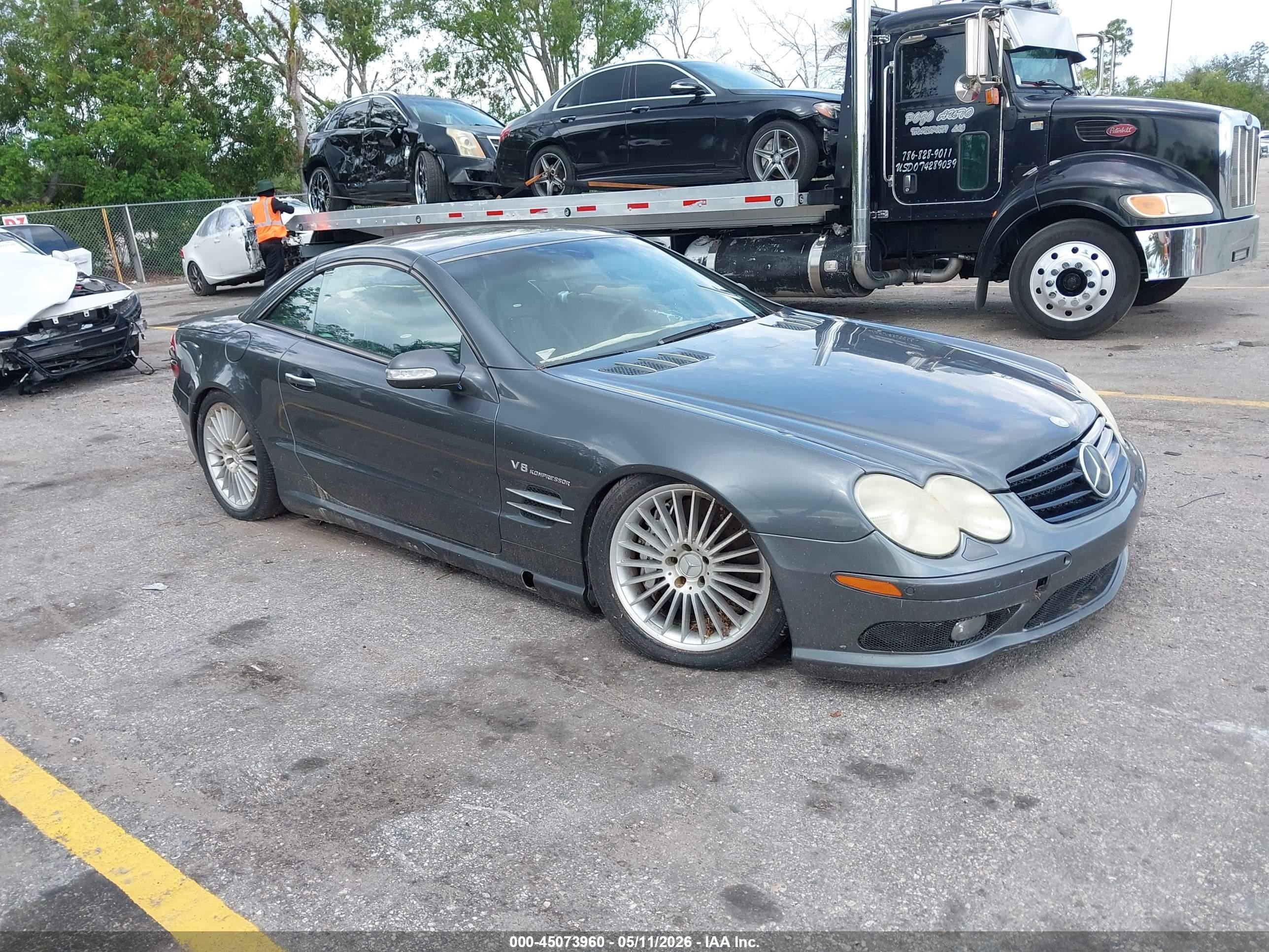 2003 Mercedes-benz Sl 55 Amg   Gray vin: WDBSK74F23F056791
