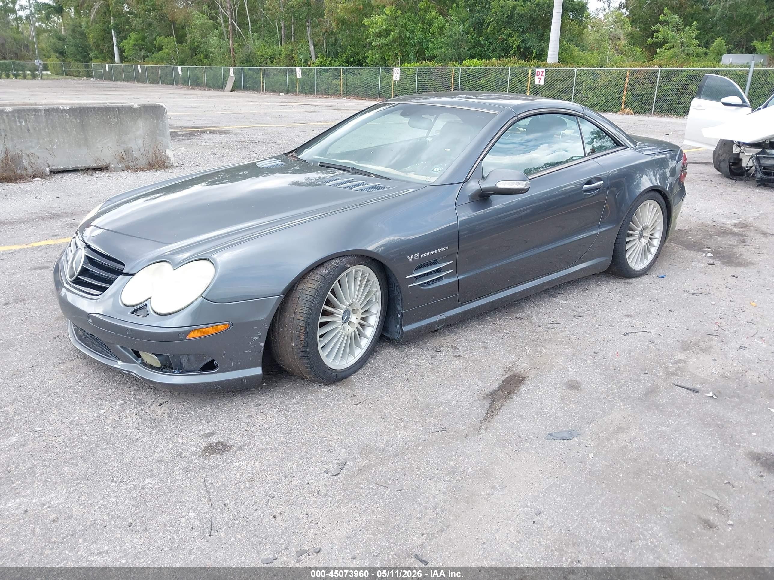 2003 Mercedes-benz Sl 55 Amg   Gray vin: WDBSK74F23F056791