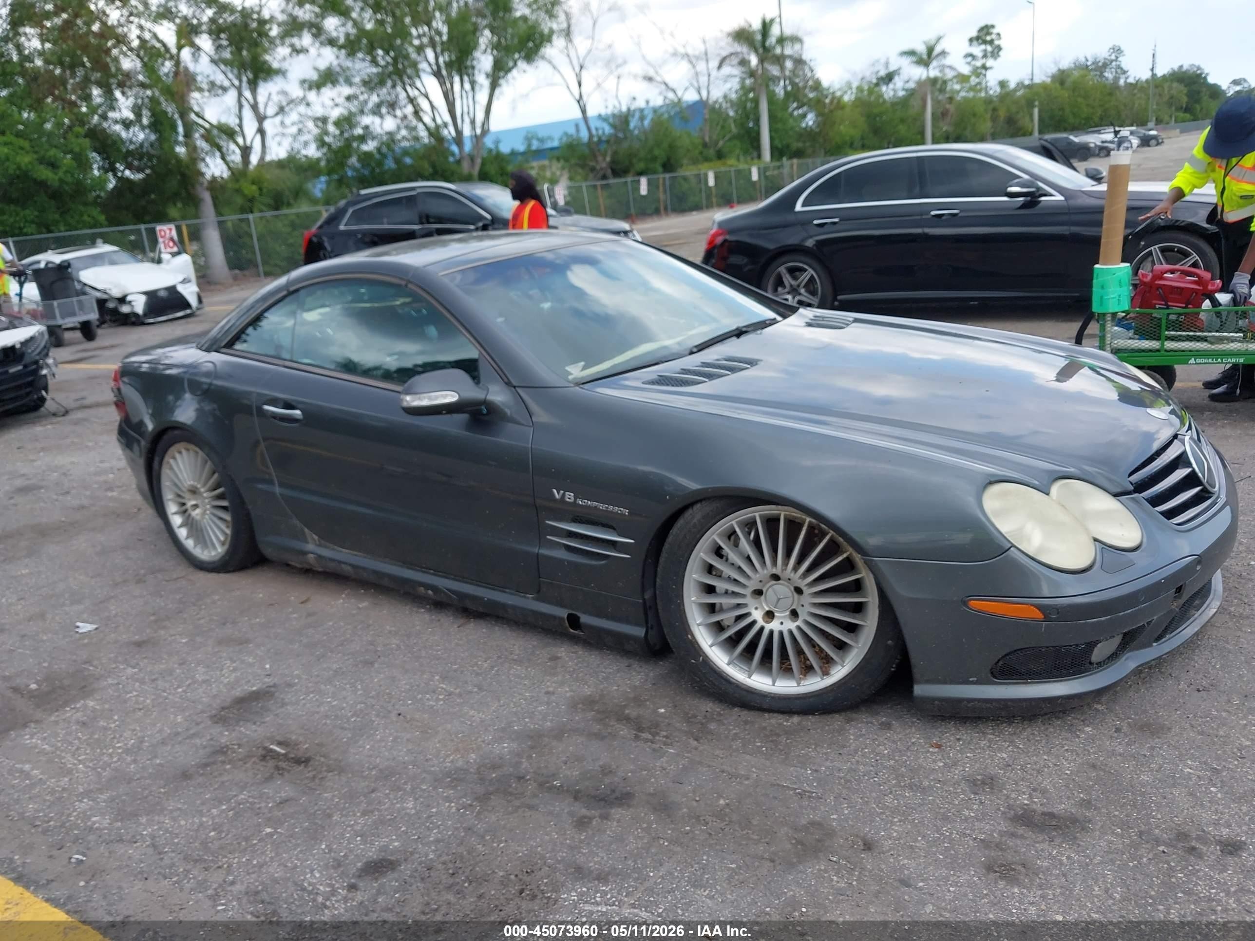 2003 Mercedes-benz Sl 55 Amg   Gray vin: WDBSK74F23F056791