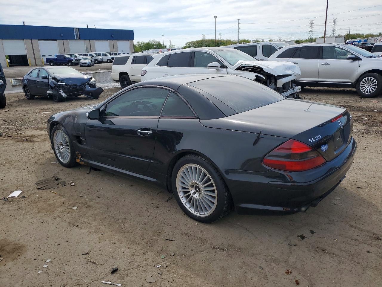 2004 Mercedes-benz Sl 55 Amg Черный vin: WDBSK74F24F078033