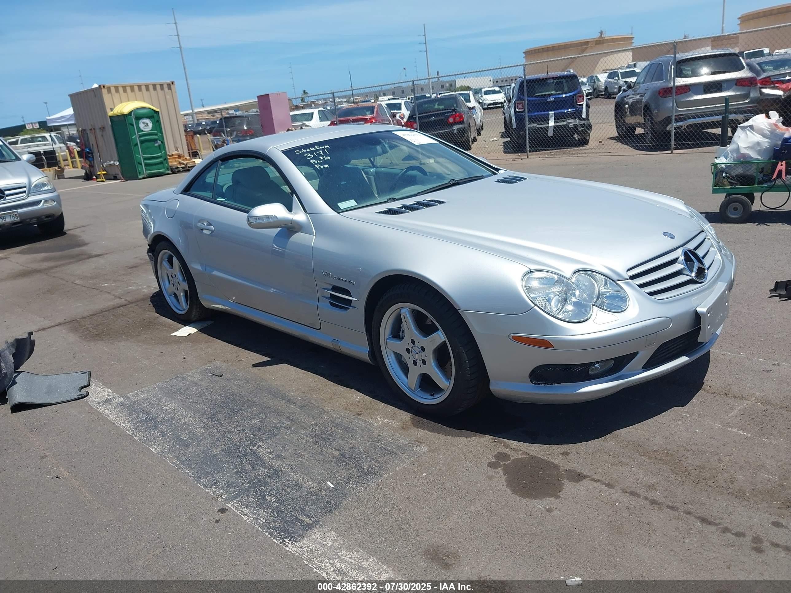 2003 Mercedes-benz Sl 55 Amg   Silver vin: WDBSK74F33F036839