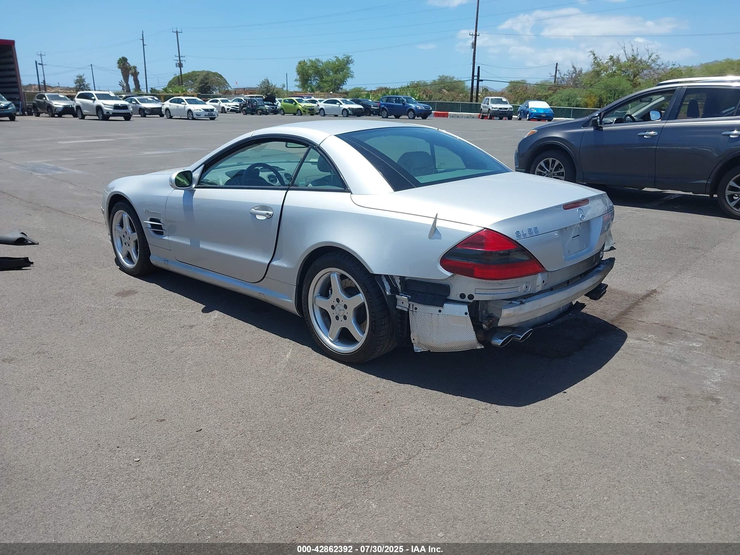 2003 Mercedes-benz Sl 55 Amg   Silver vin: WDBSK74F33F036839