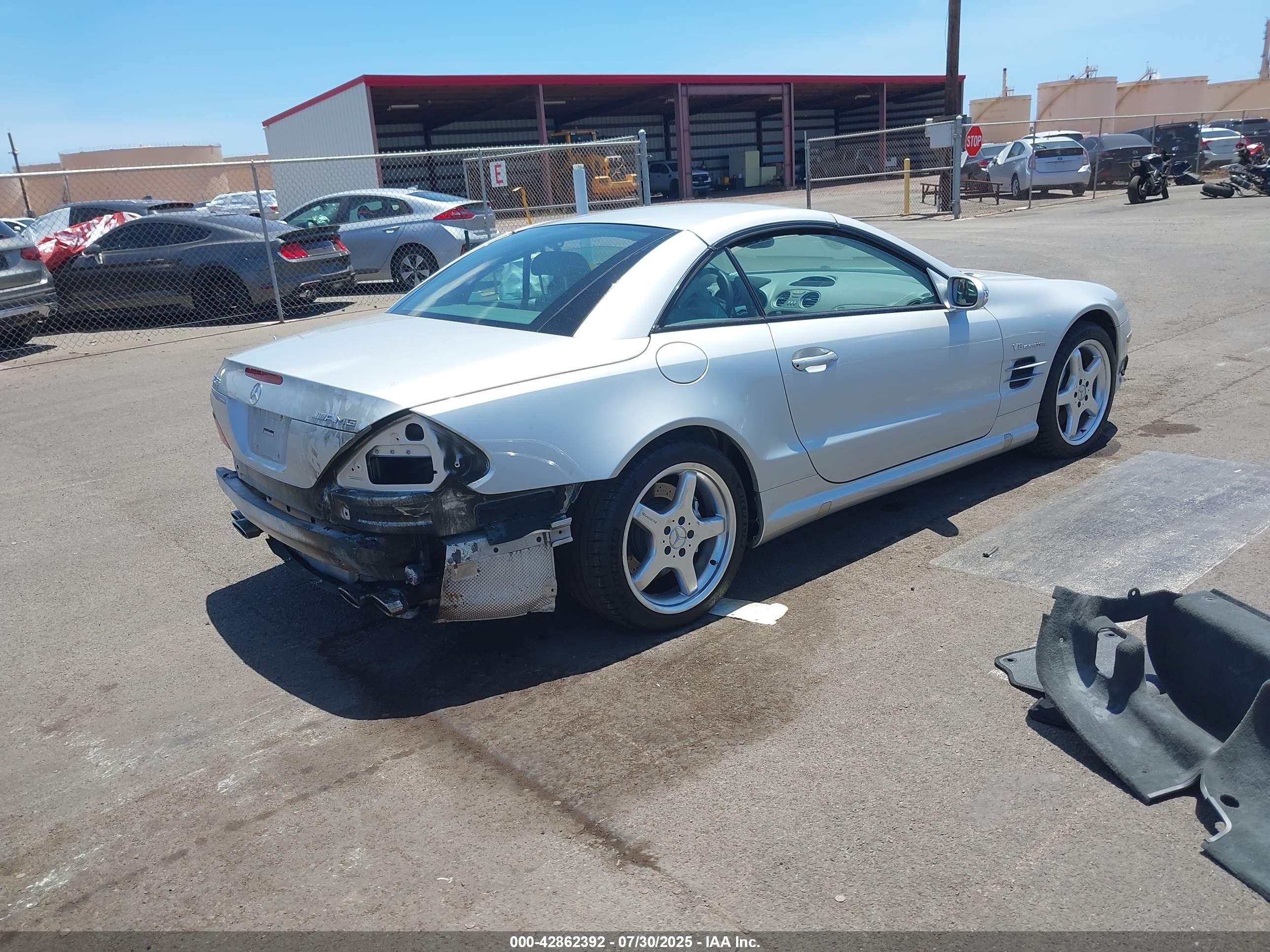 2003 Mercedes-benz Sl 55 Amg   Silver vin: WDBSK74F33F036839