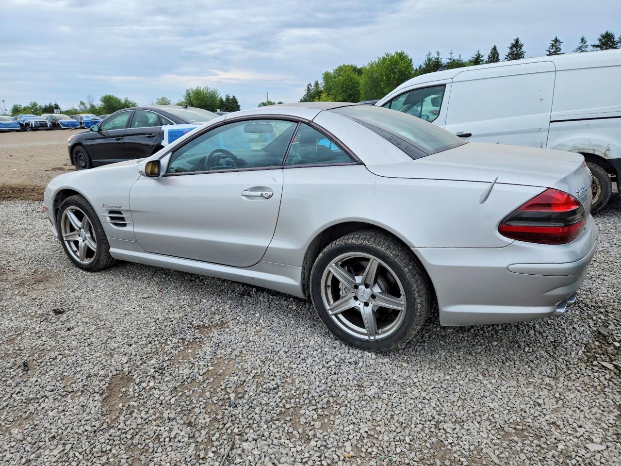 2004 Mercedes-benz Sl 55 Amg Silver vin: WDBSK74F34F069888