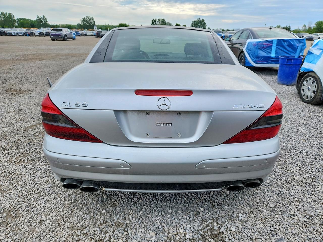 2004 Mercedes-benz Sl 55 Amg Silver vin: WDBSK74F34F069888