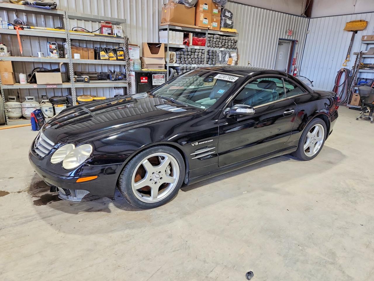 2004 Mercedes-benz Sl 55 Amg Black vin: WDBSK74F34F069941