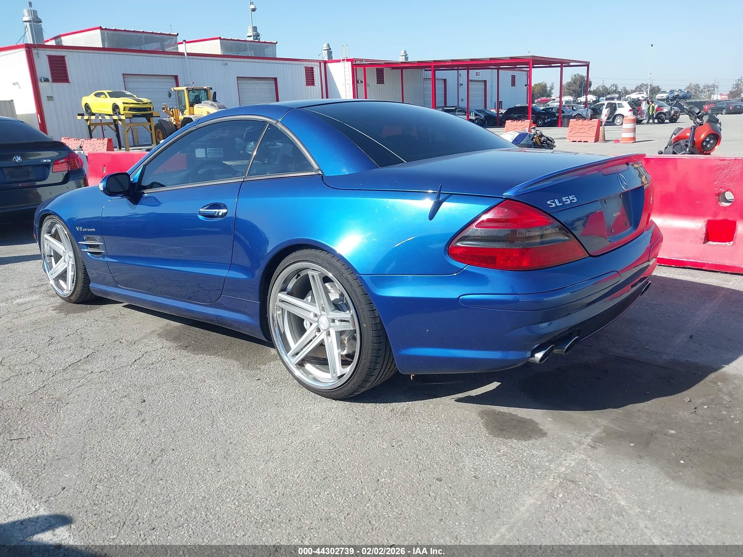 2003 Mercedes-benz Sl 55 Amg   Синий vin: WDBSK74F43F057750