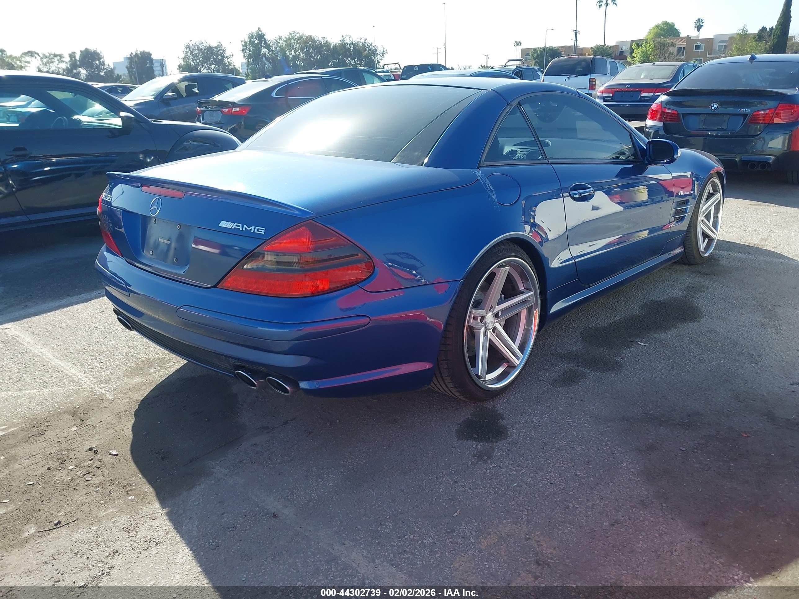 2003 Mercedes-benz Sl 55 Amg   Синий vin: WDBSK74F43F057750