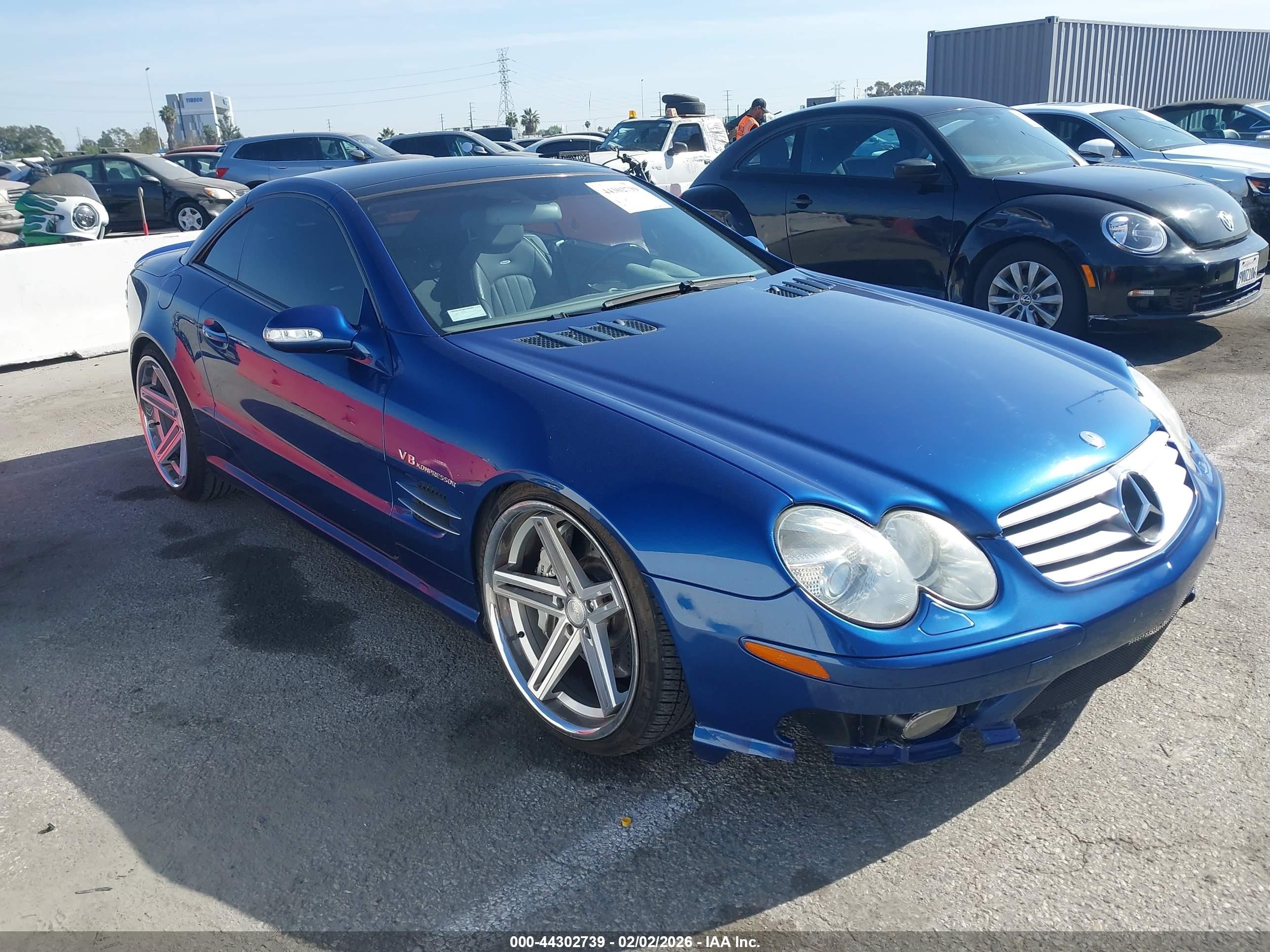 2003 Mercedes-benz Sl 55 Amg   Blue vin: WDBSK74F43F057750