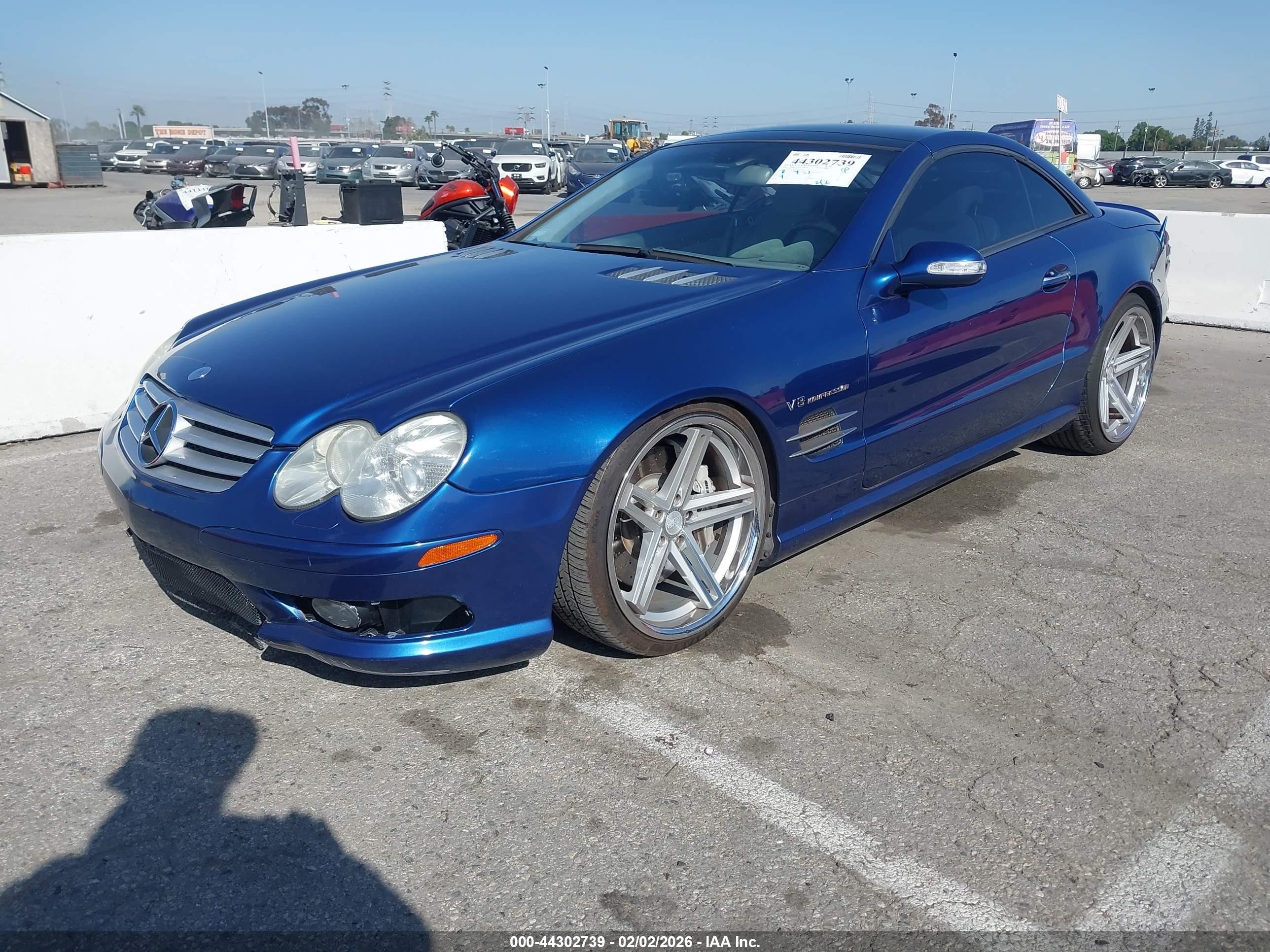 2003 Mercedes-benz Sl 55 Amg   Синий vin: WDBSK74F43F057750