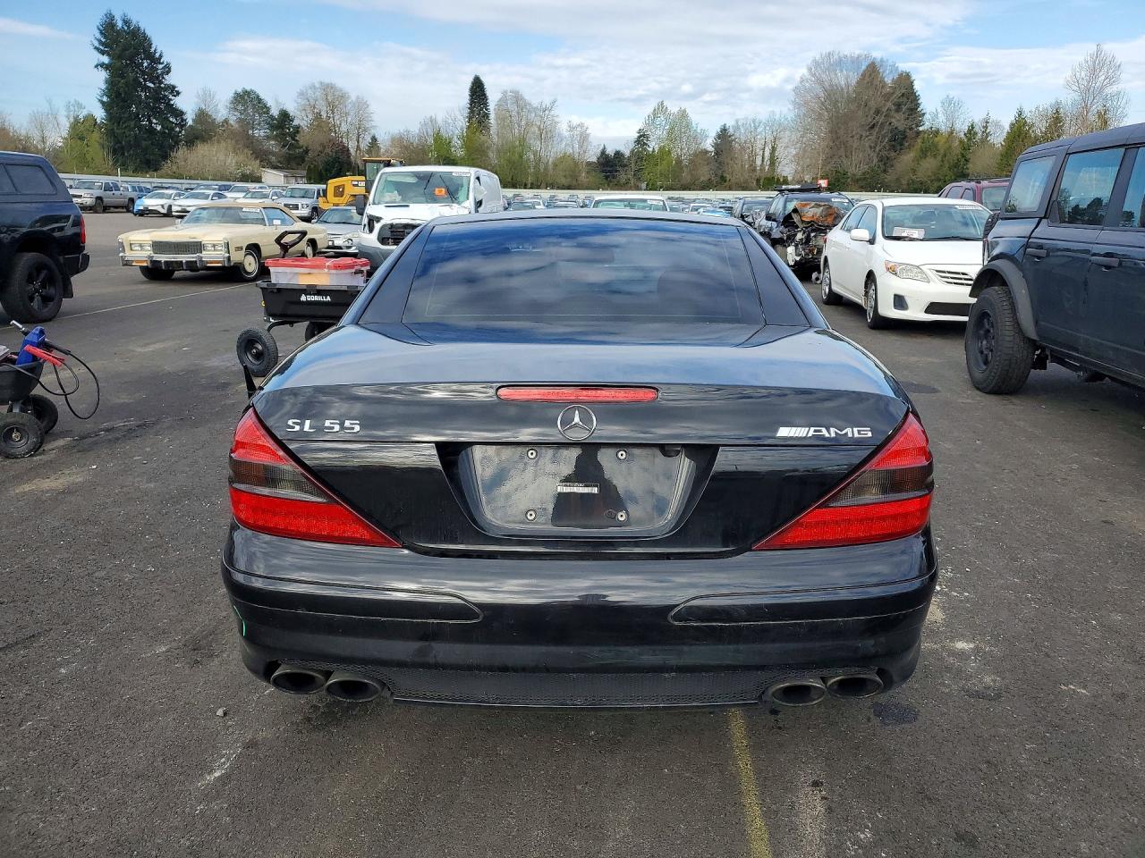 2004 Mercedes-benz Sl 55 Amg Black vin: WDBSK74F44F076803