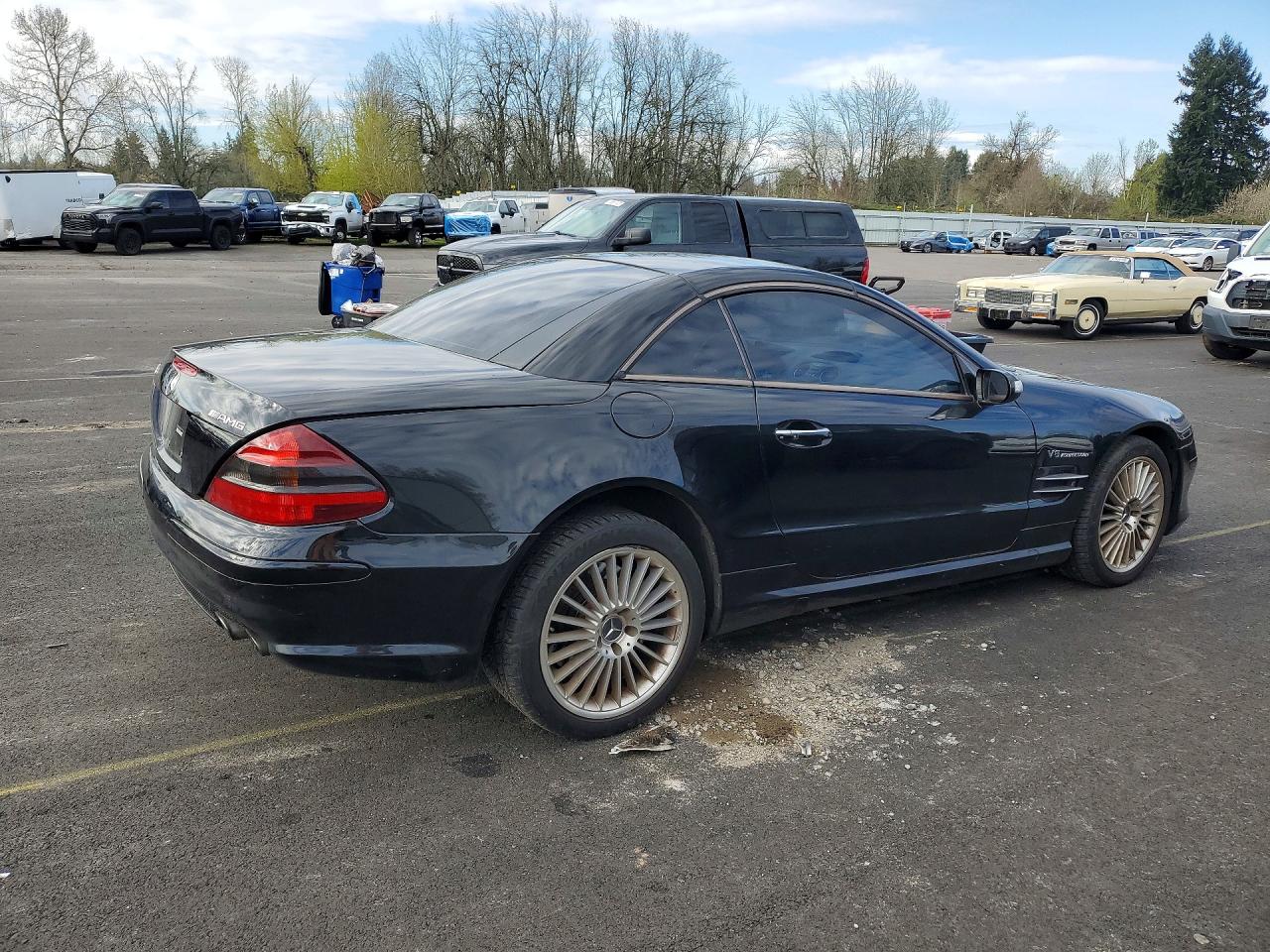 2004 Mercedes-benz Sl 55 Amg Black vin: WDBSK74F44F076803