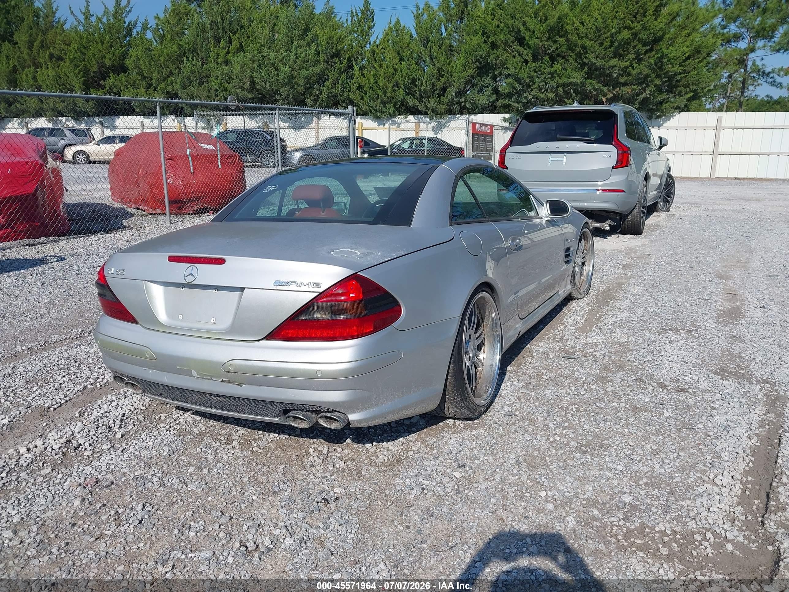 2003 Mercedes-benz Sl 55 Amg   Silver vin: WDBSK74F53F031965