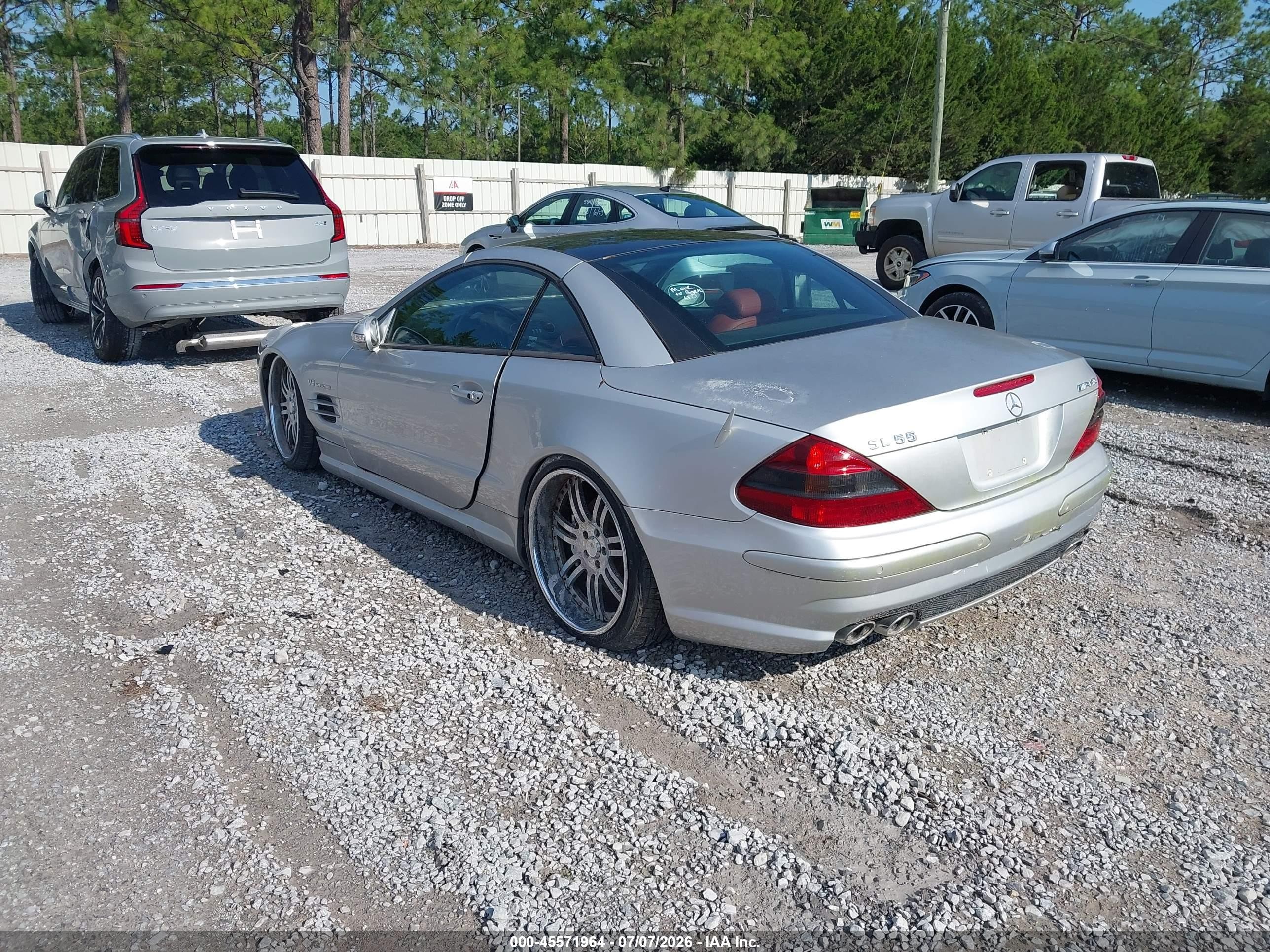 2003 Mercedes-benz Sl 55 Amg   Silver vin: WDBSK74F53F031965
