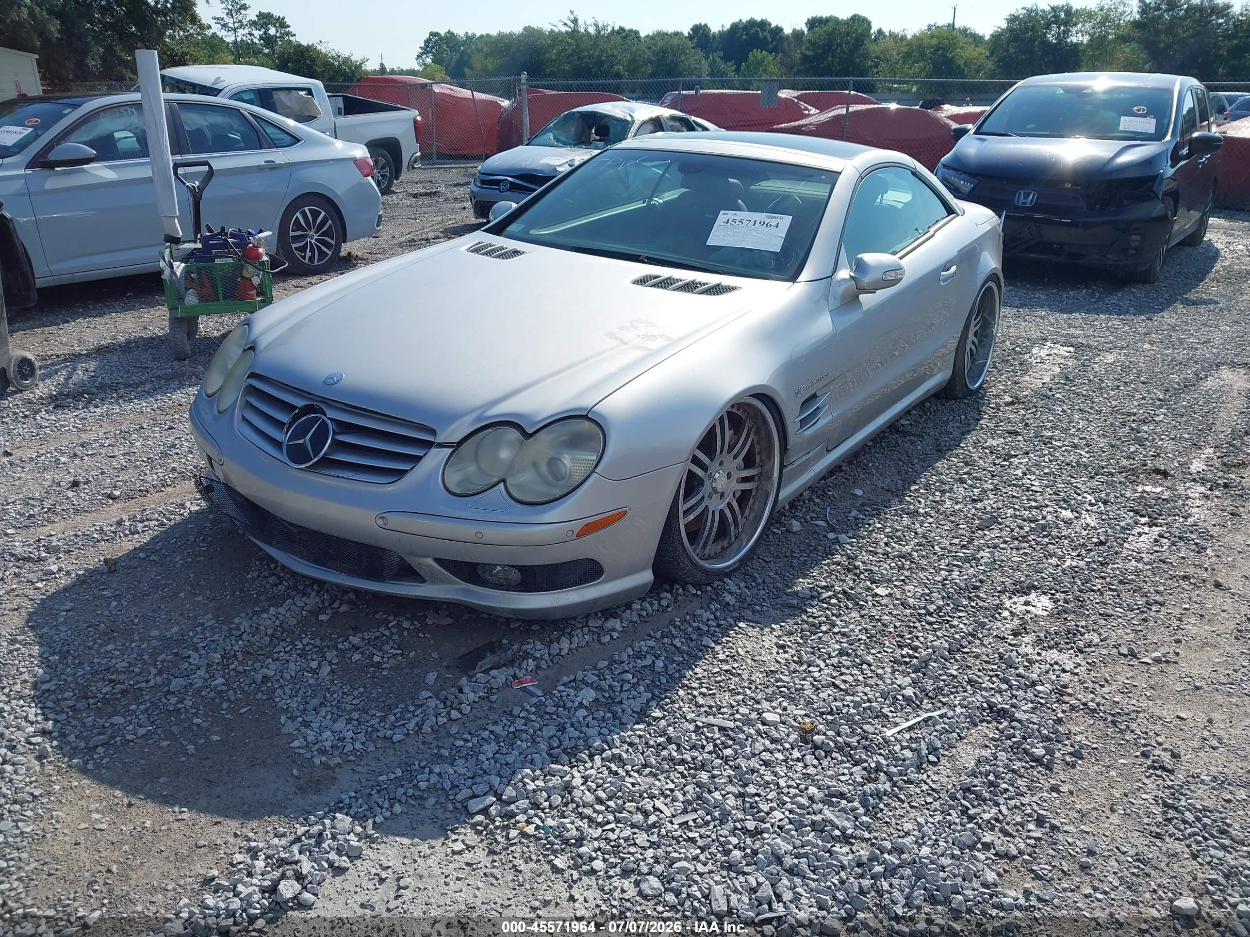 2003 Mercedes-benz Sl 55 Amg   Silver vin: WDBSK74F53F031965