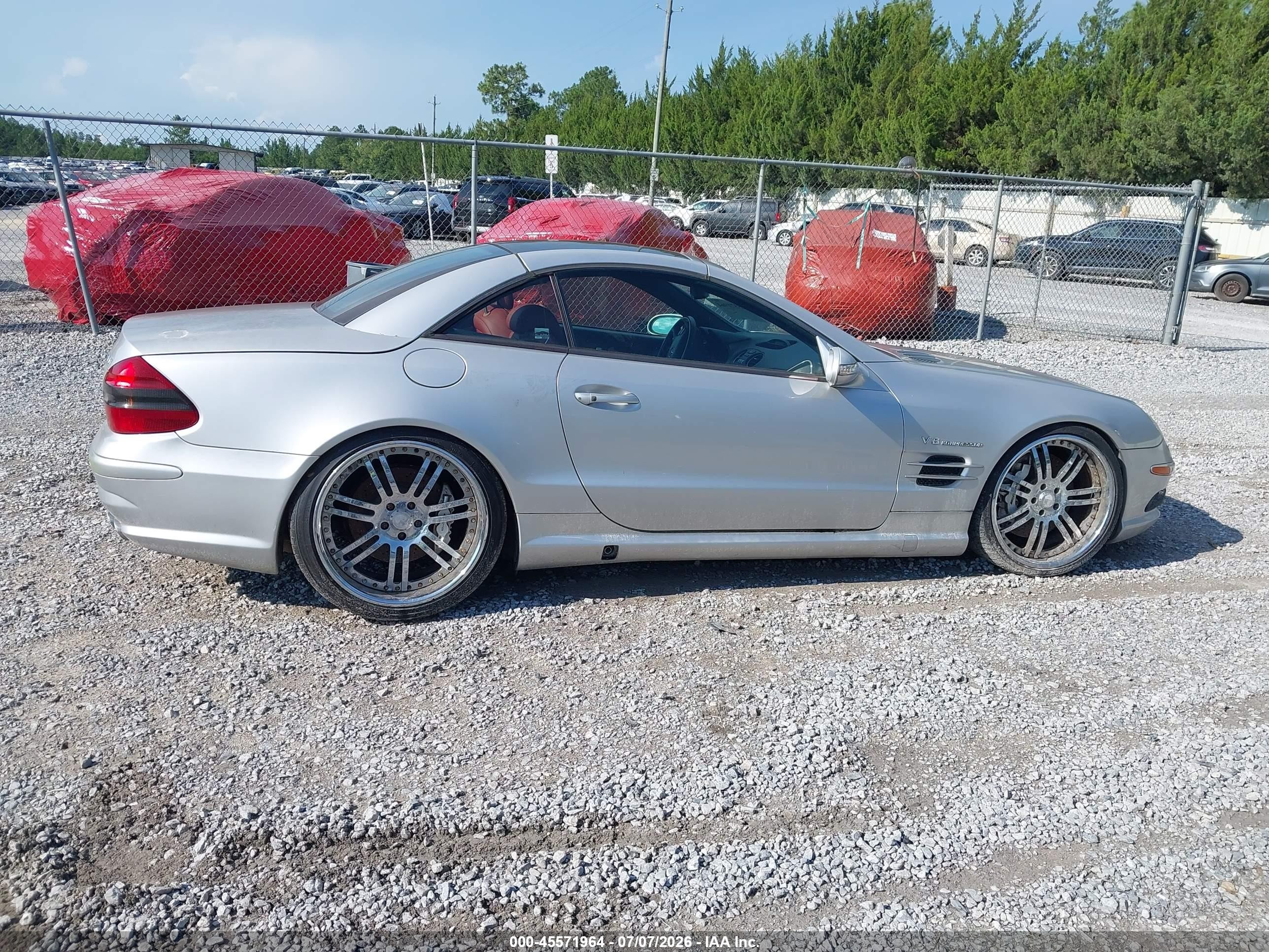 2003 Mercedes-benz Sl 55 Amg   Silver vin: WDBSK74F53F031965