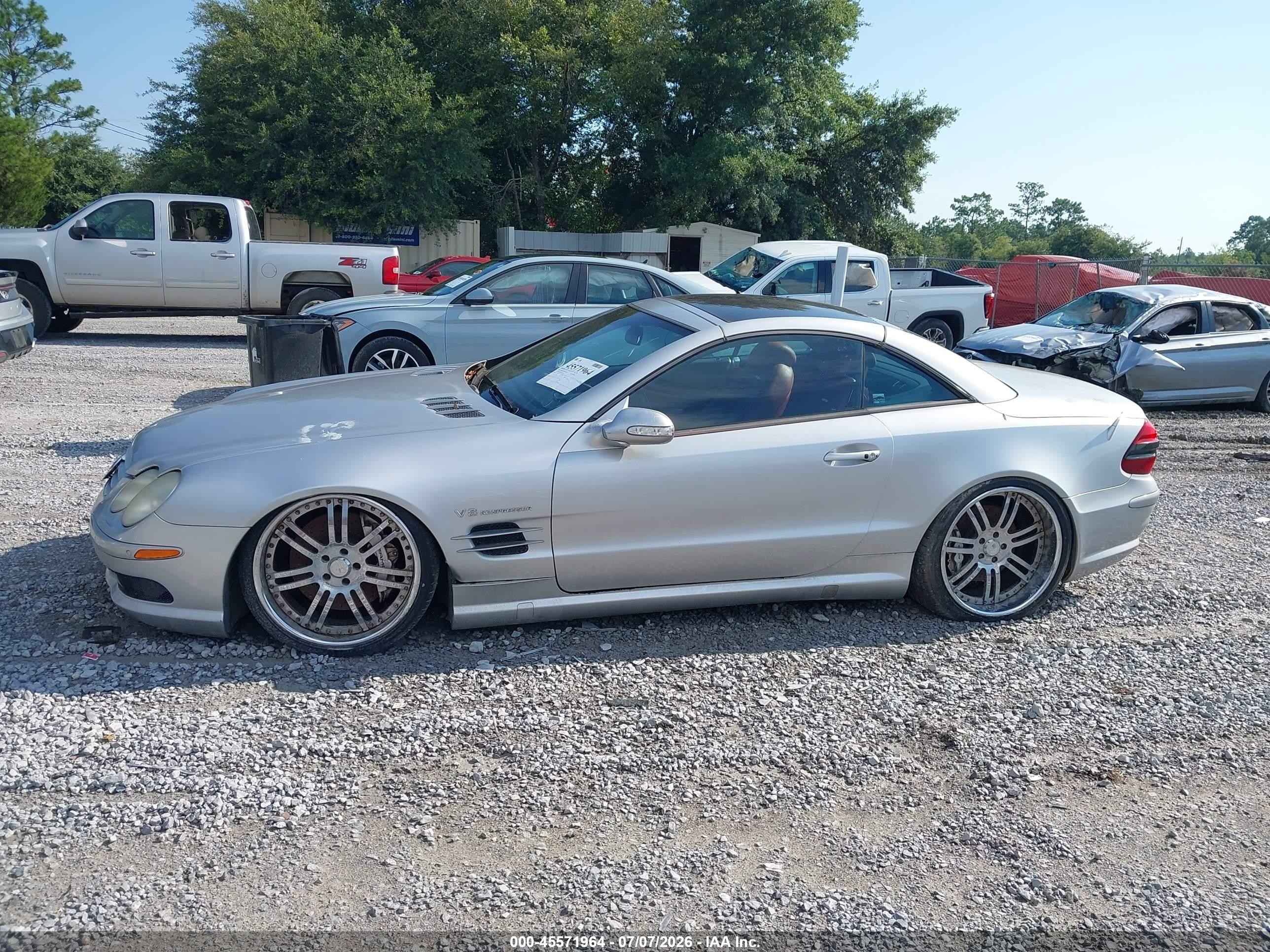 2003 Mercedes-benz Sl 55 Amg   Silver vin: WDBSK74F53F031965