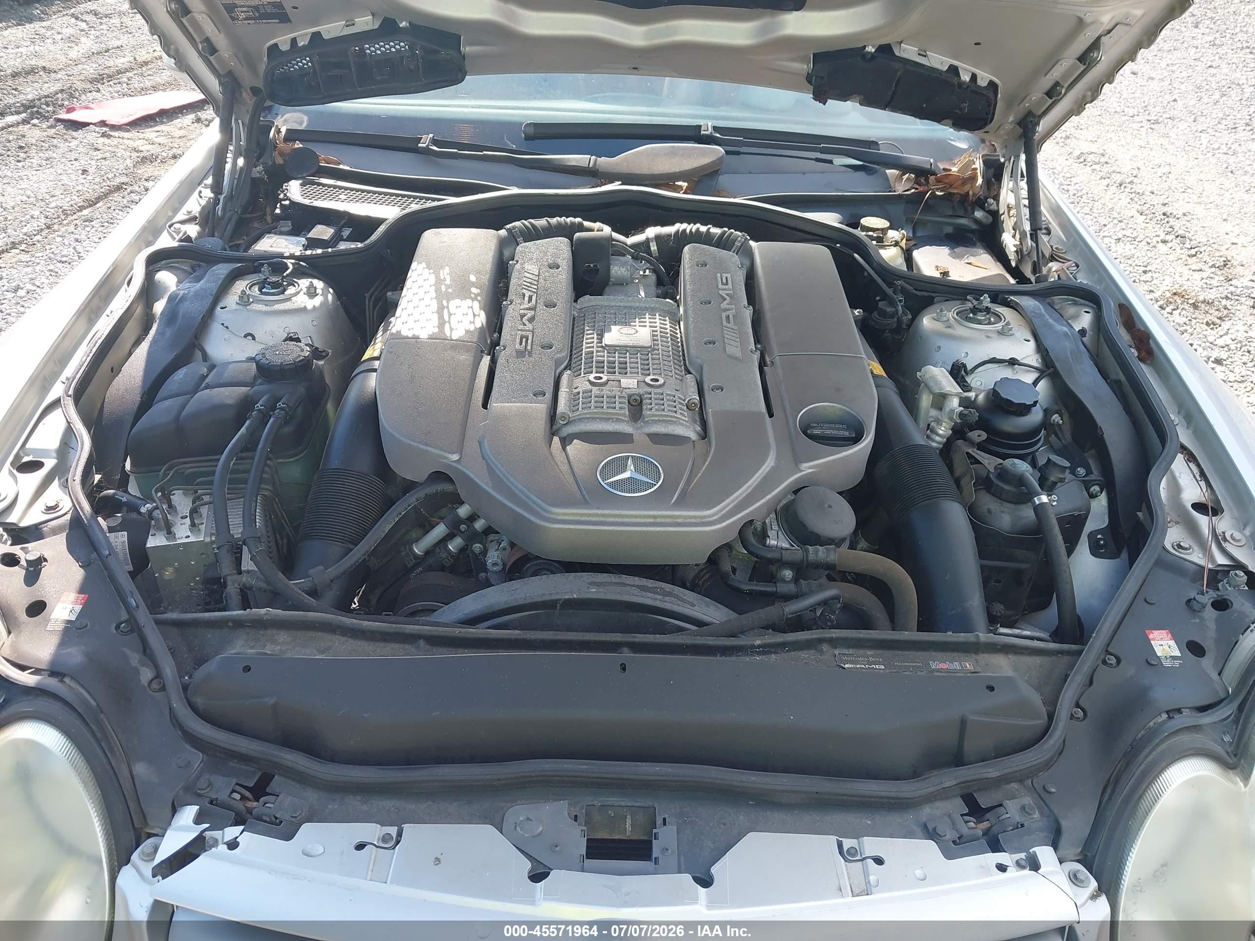 2003 Mercedes-benz Sl 55 Amg   Silver vin: WDBSK74F53F031965