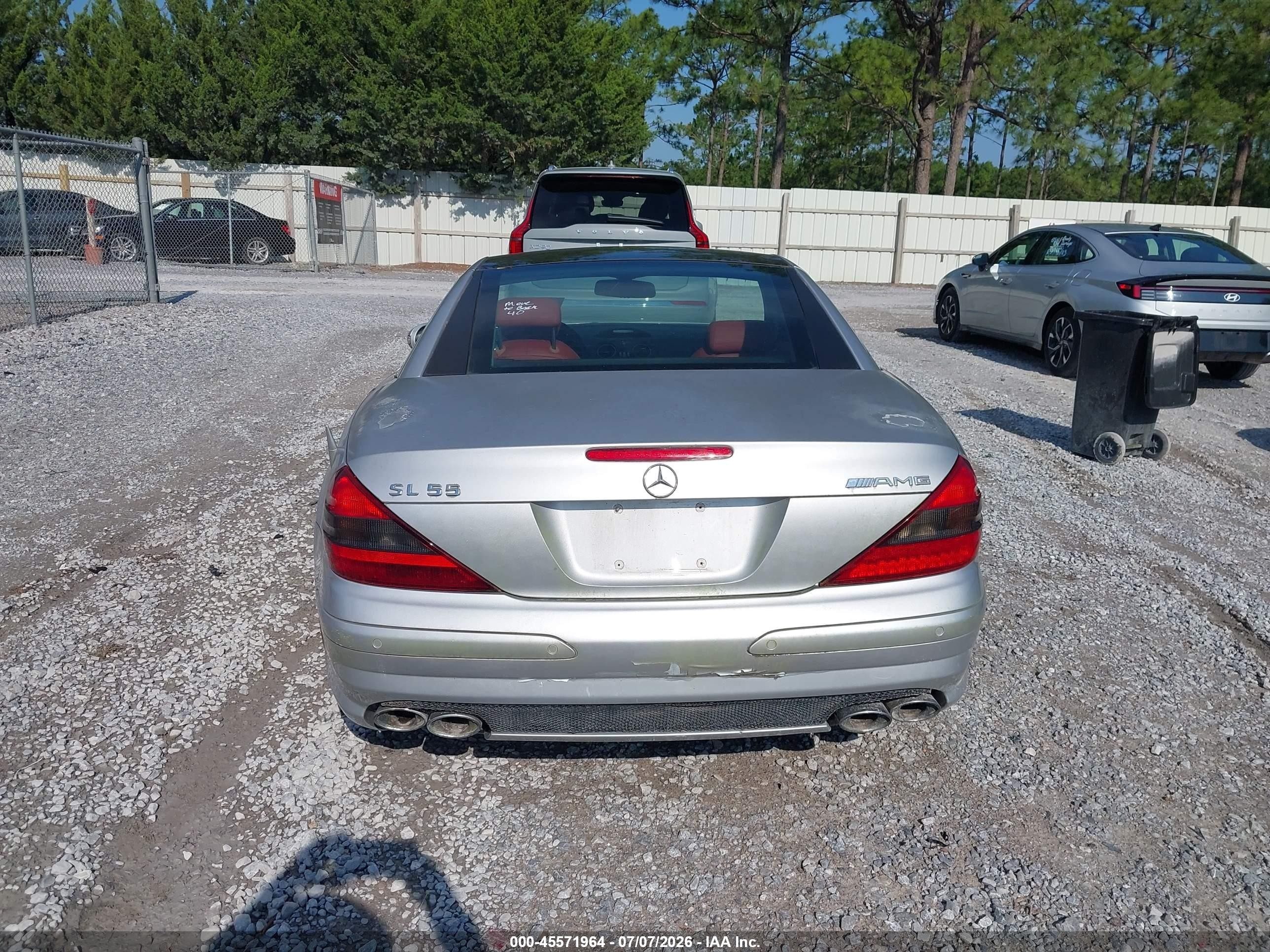 2003 Mercedes-benz Sl 55 Amg   Silver vin: WDBSK74F53F031965