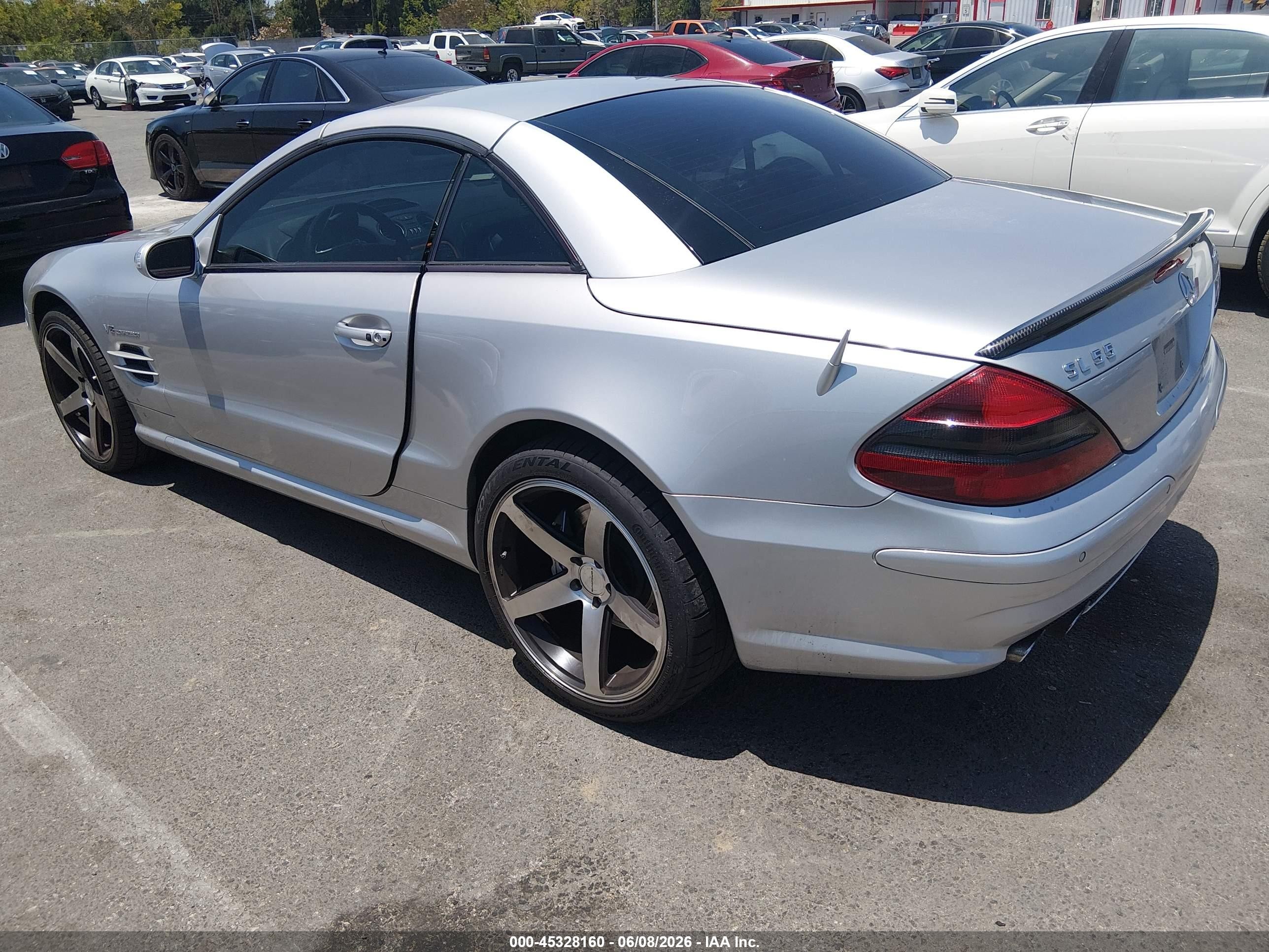 2004 Mercedes-benz Sl 55 Amg   Silver vin: WDBSK74F54F068452