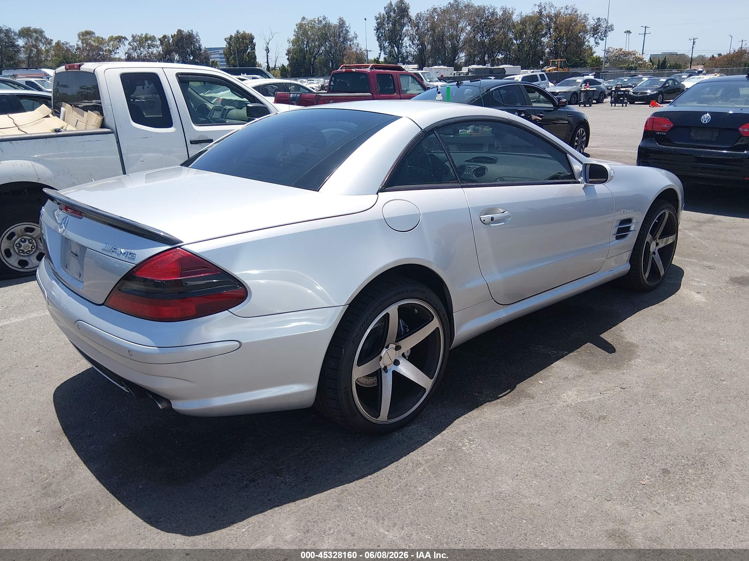 2004 Mercedes-benz Sl 55 Amg   Silver vin: WDBSK74F54F068452
