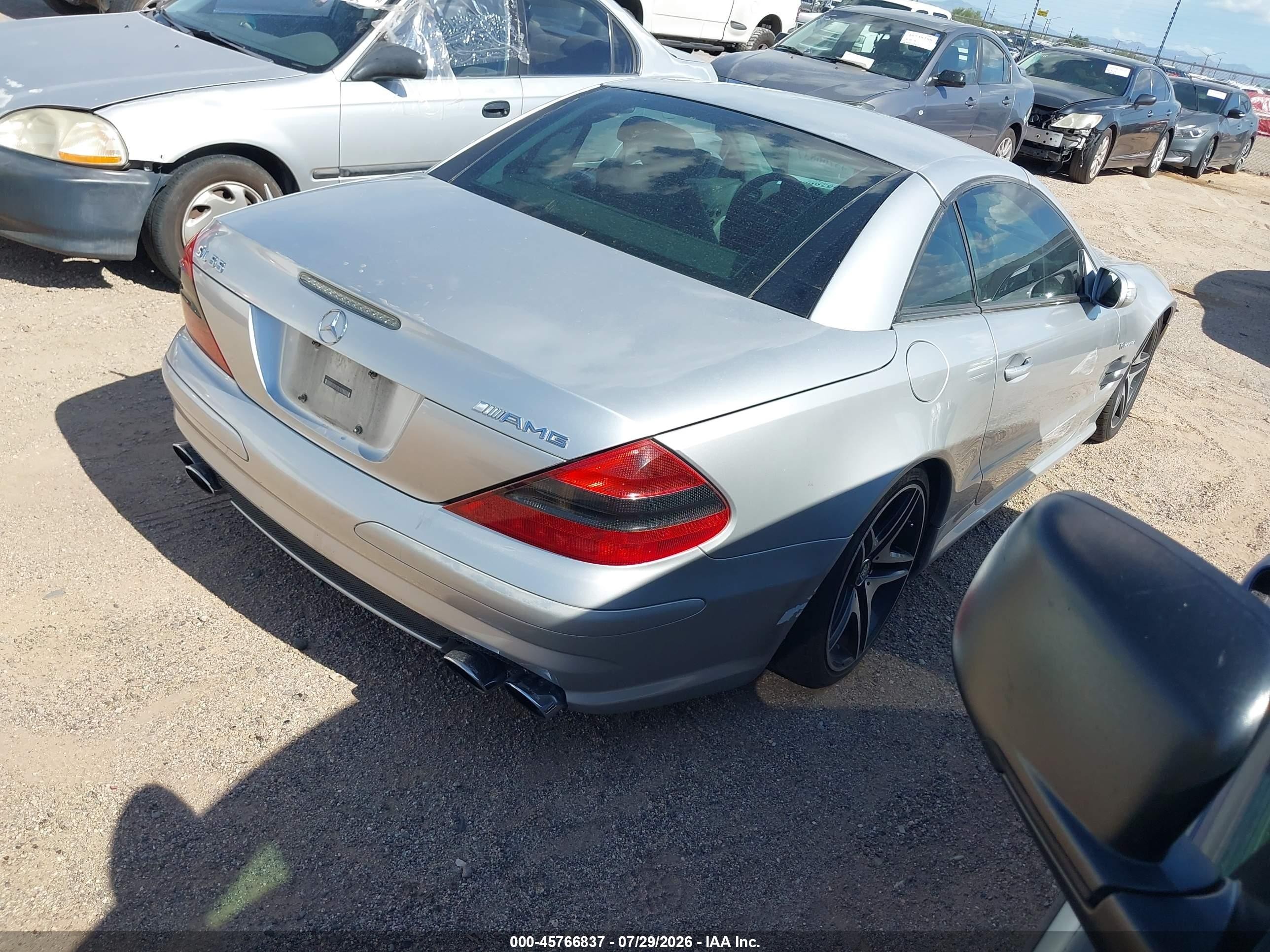 2004 Mercedes-benz Sl 55 Amg   Silver vin: WDBSK74F54F071819