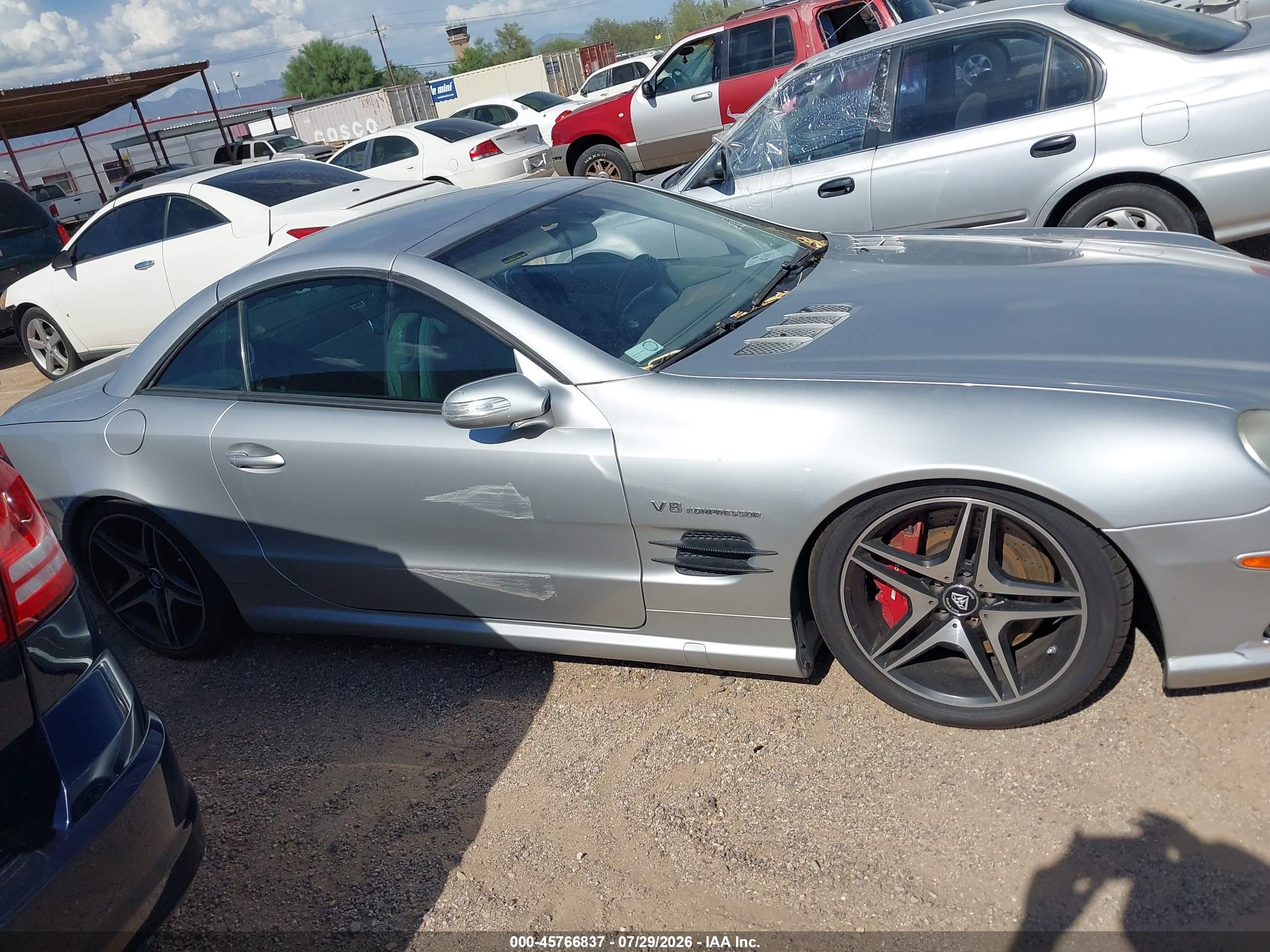 2004 Mercedes-benz Sl 55 Amg   Silver vin: WDBSK74F54F071819