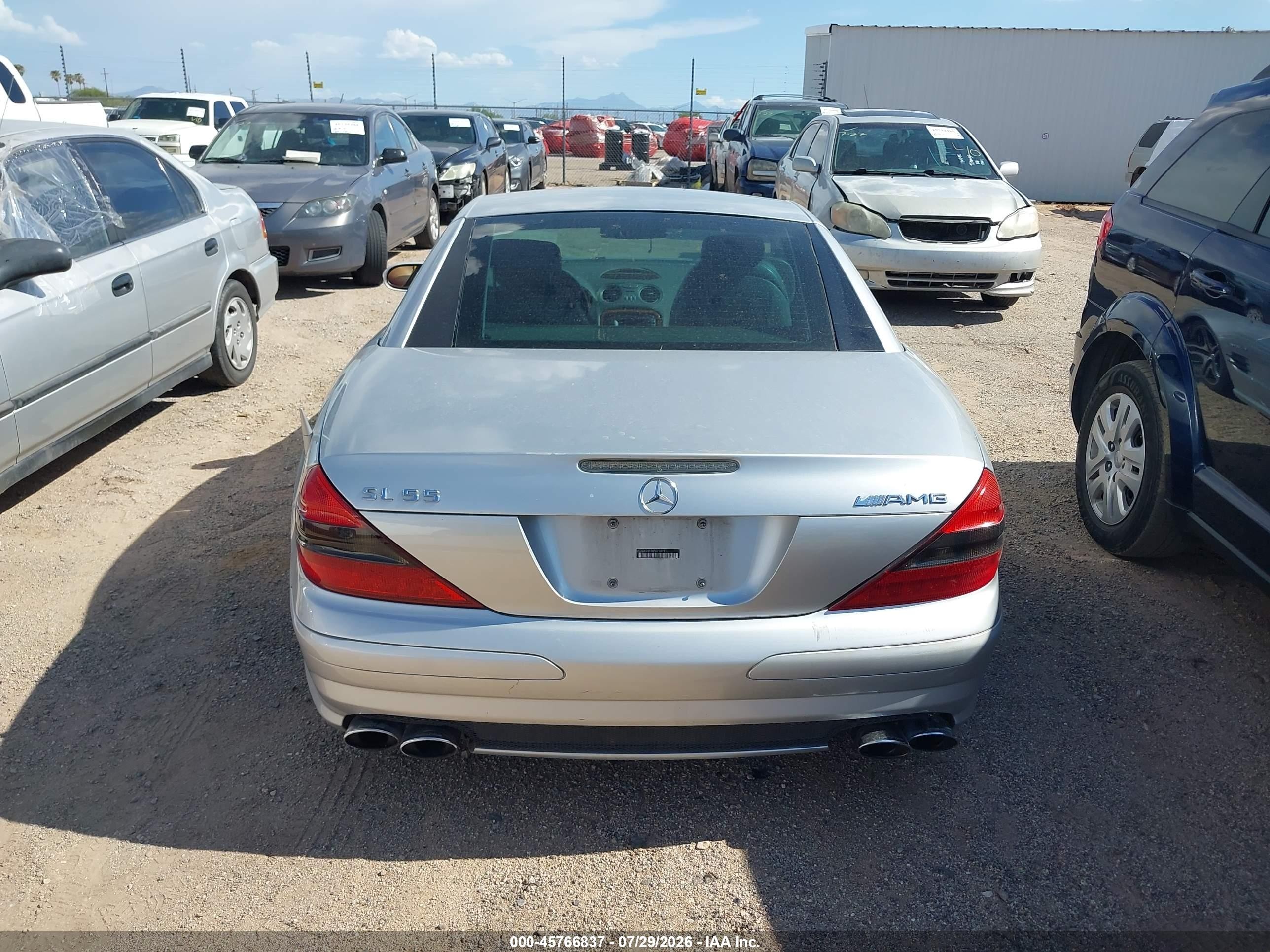 2004 Mercedes-benz Sl 55 Amg   Silver vin: WDBSK74F54F071819