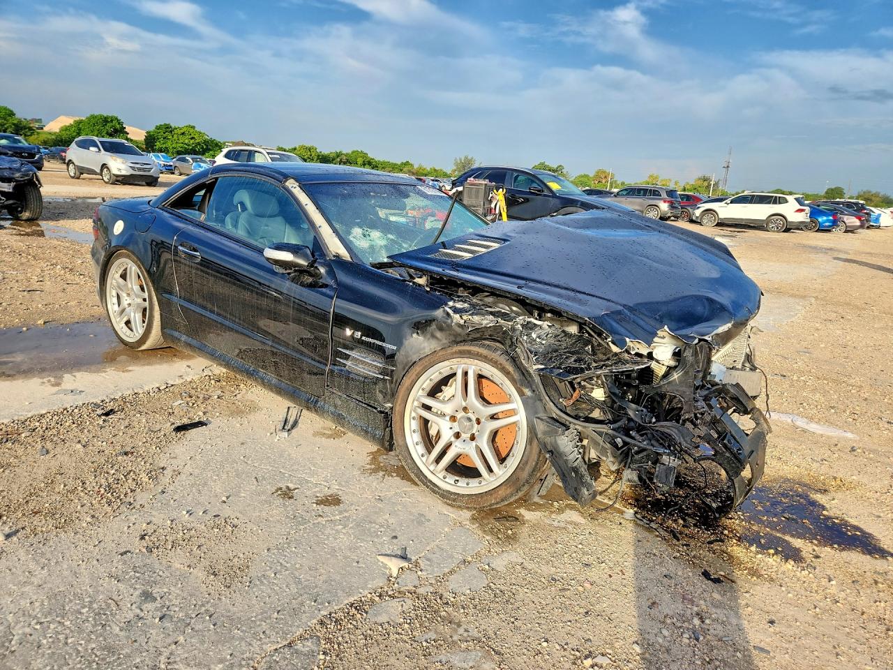 2004 Mercedes-benz Sl 55 Amg Черный vin: WDBSK74F54F078611