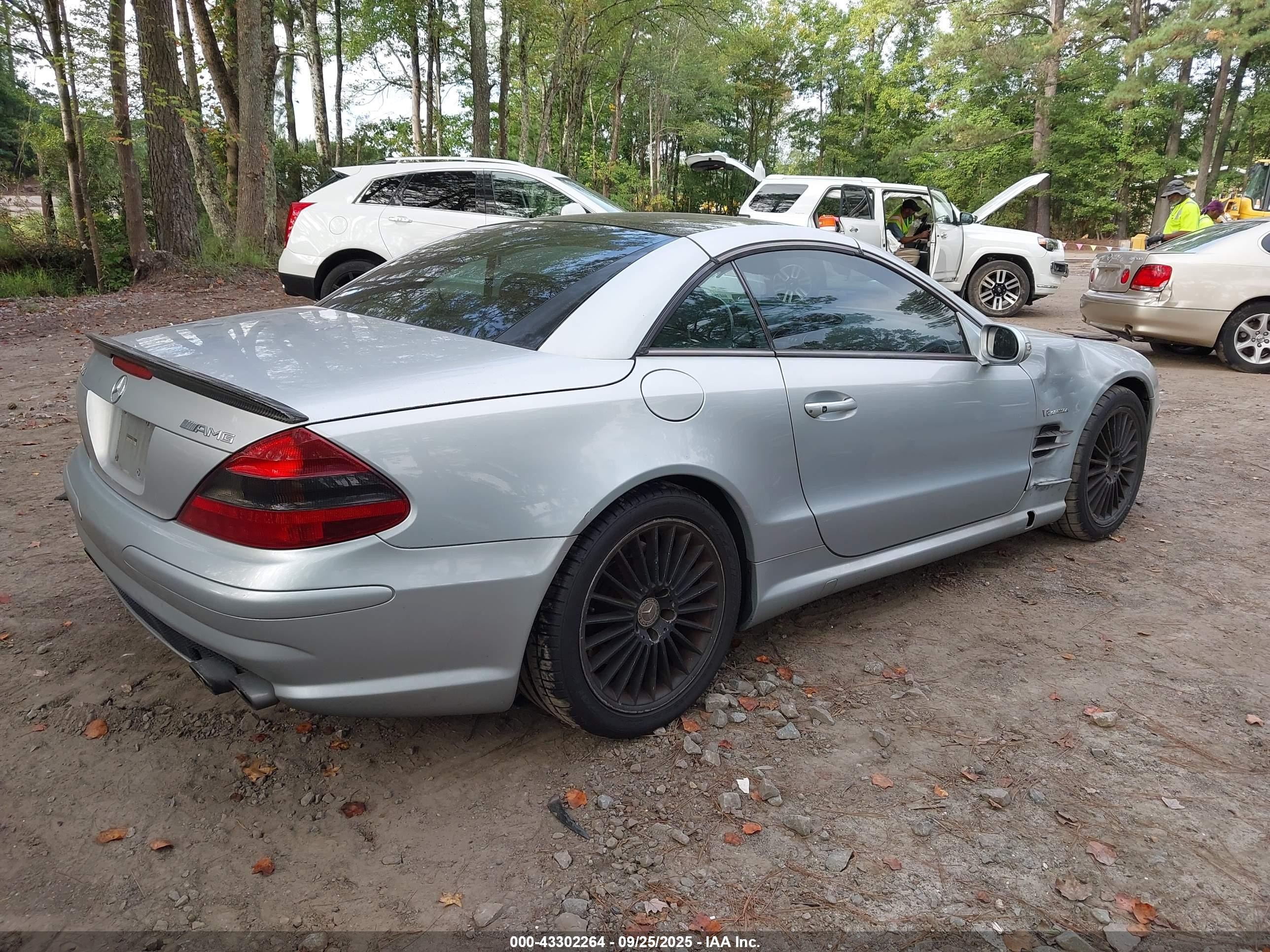 2003 Mercedes-benz Sl 55 Amg   Silver vin: WDBSK74F63F045826