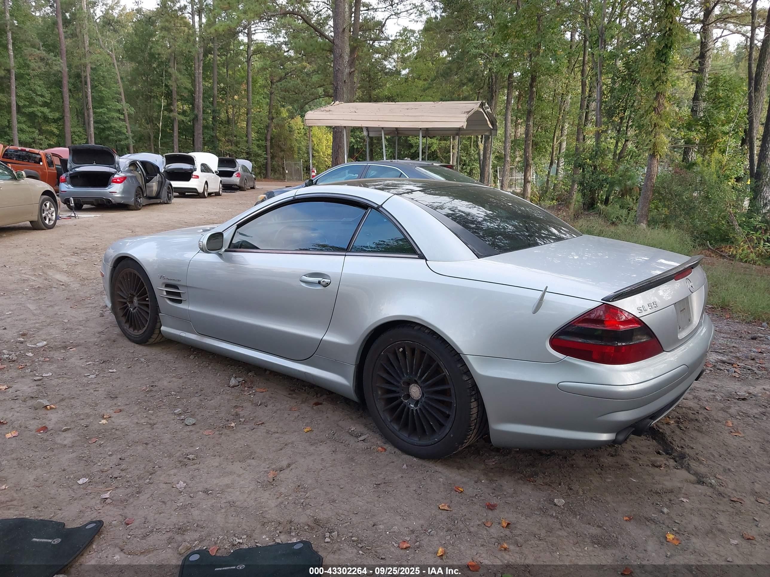 2003 Mercedes-benz Sl 55 Amg   Silver vin: WDBSK74F63F045826