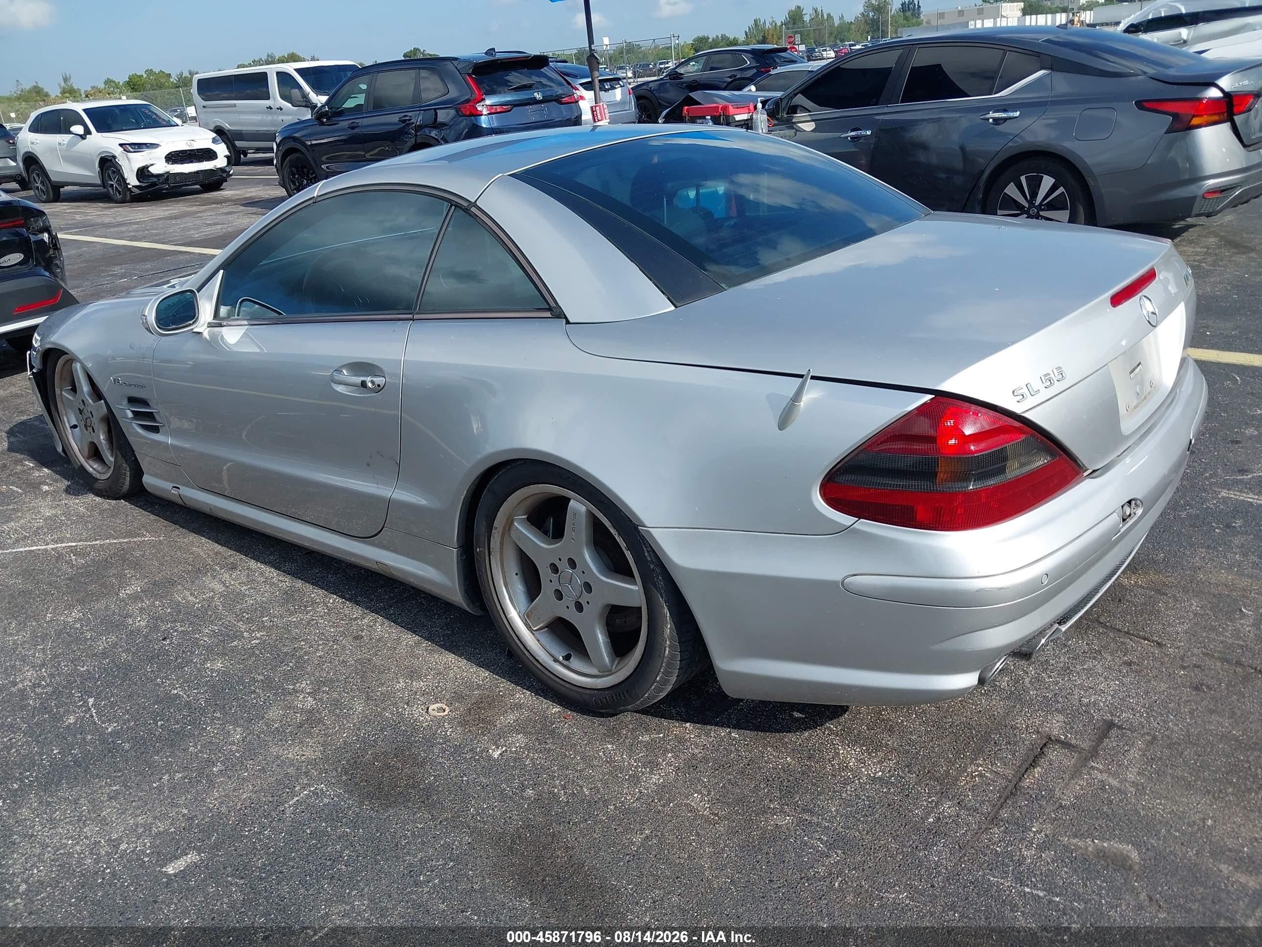 2003 Mercedes-benz Sl 55 Amg Silver vin: WDBSK74F63F046183