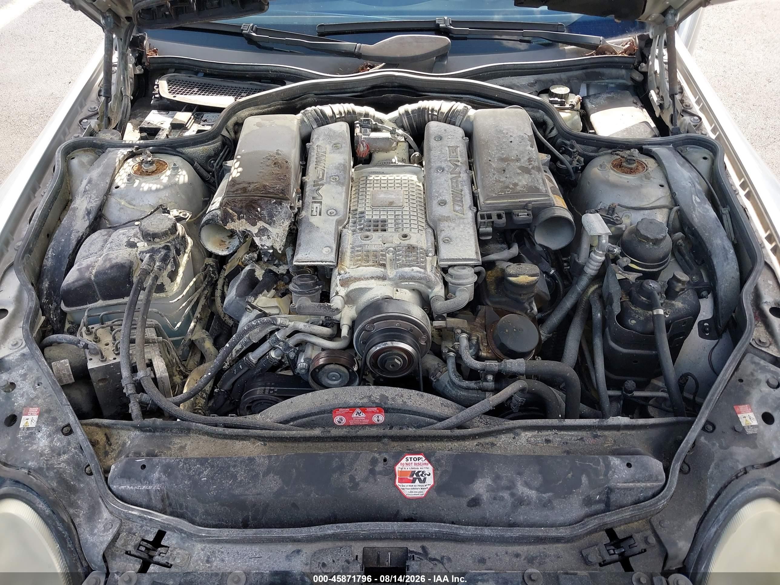 2003 Mercedes-benz Sl 55 Amg Silver vin: WDBSK74F63F046183
