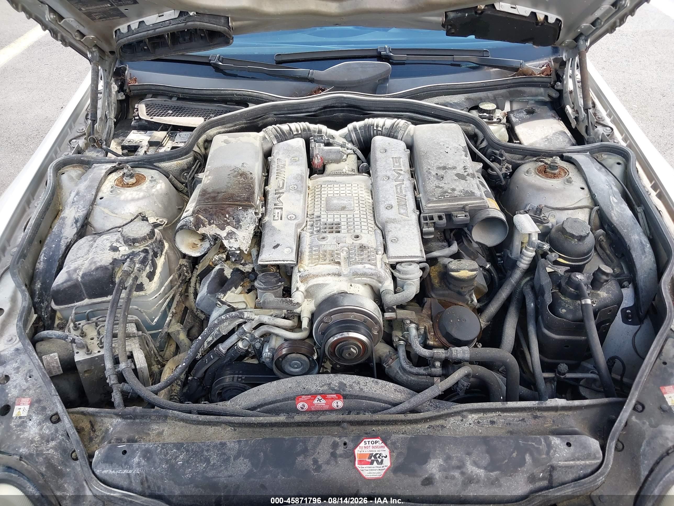2003 Mercedes-benz Sl 55 Amg Silver vin: WDBSK74F63F046183