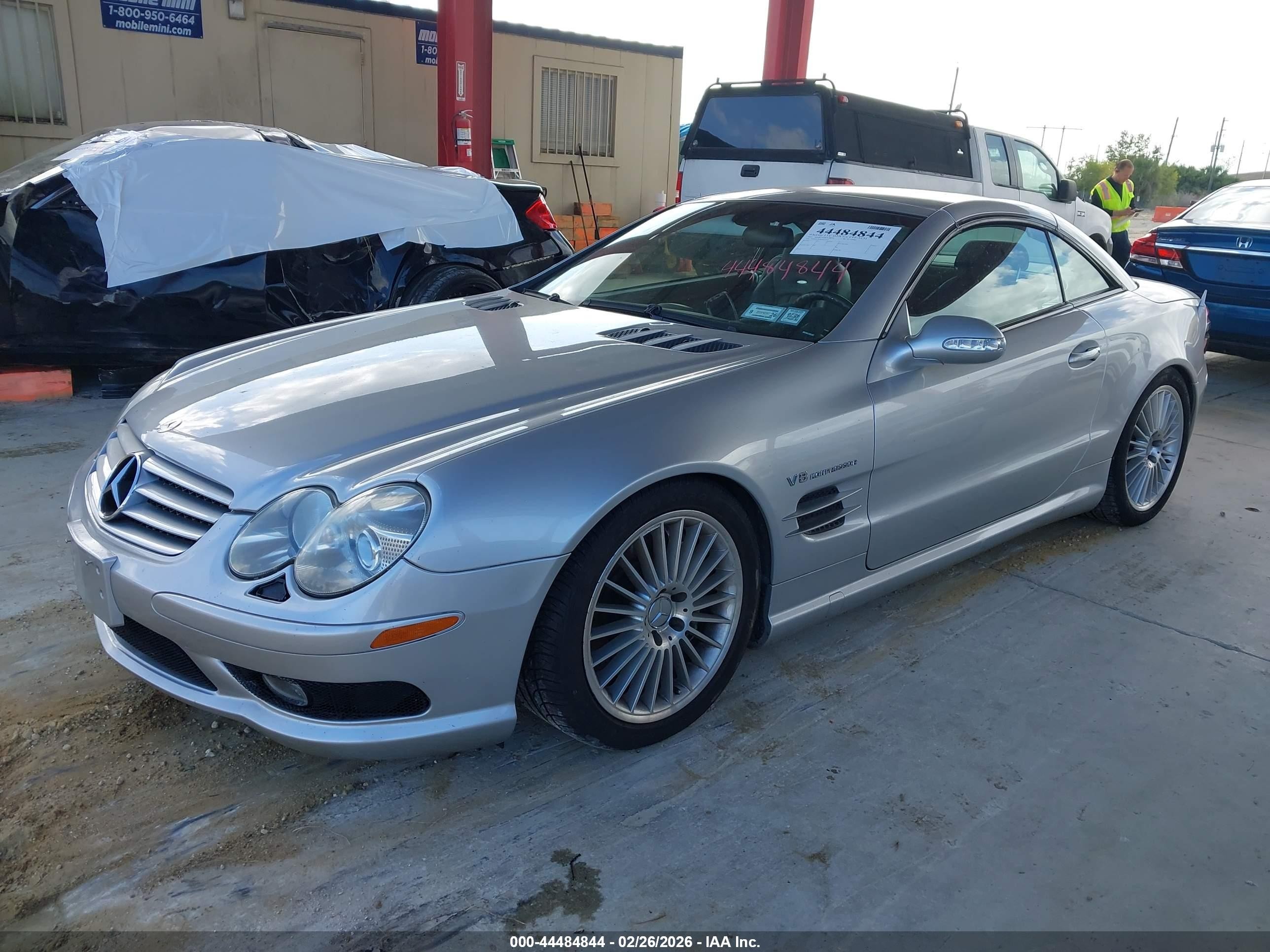 2003 Mercedes-benz Sl 55 Amg   Silver vin: WDBSK74F83F025335