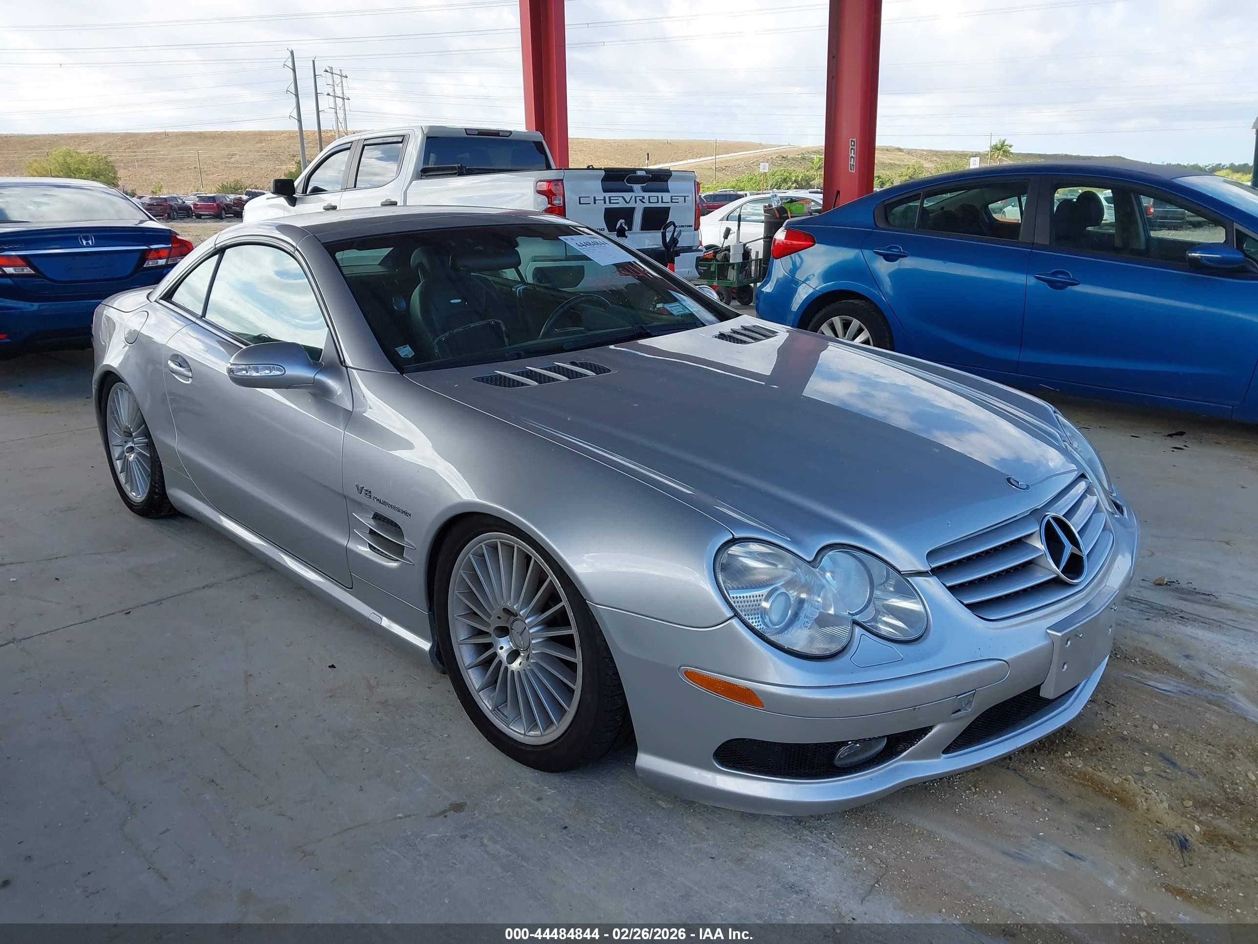 2003 Mercedes-benz Sl 55 Amg   Silver vin: WDBSK74F83F025335