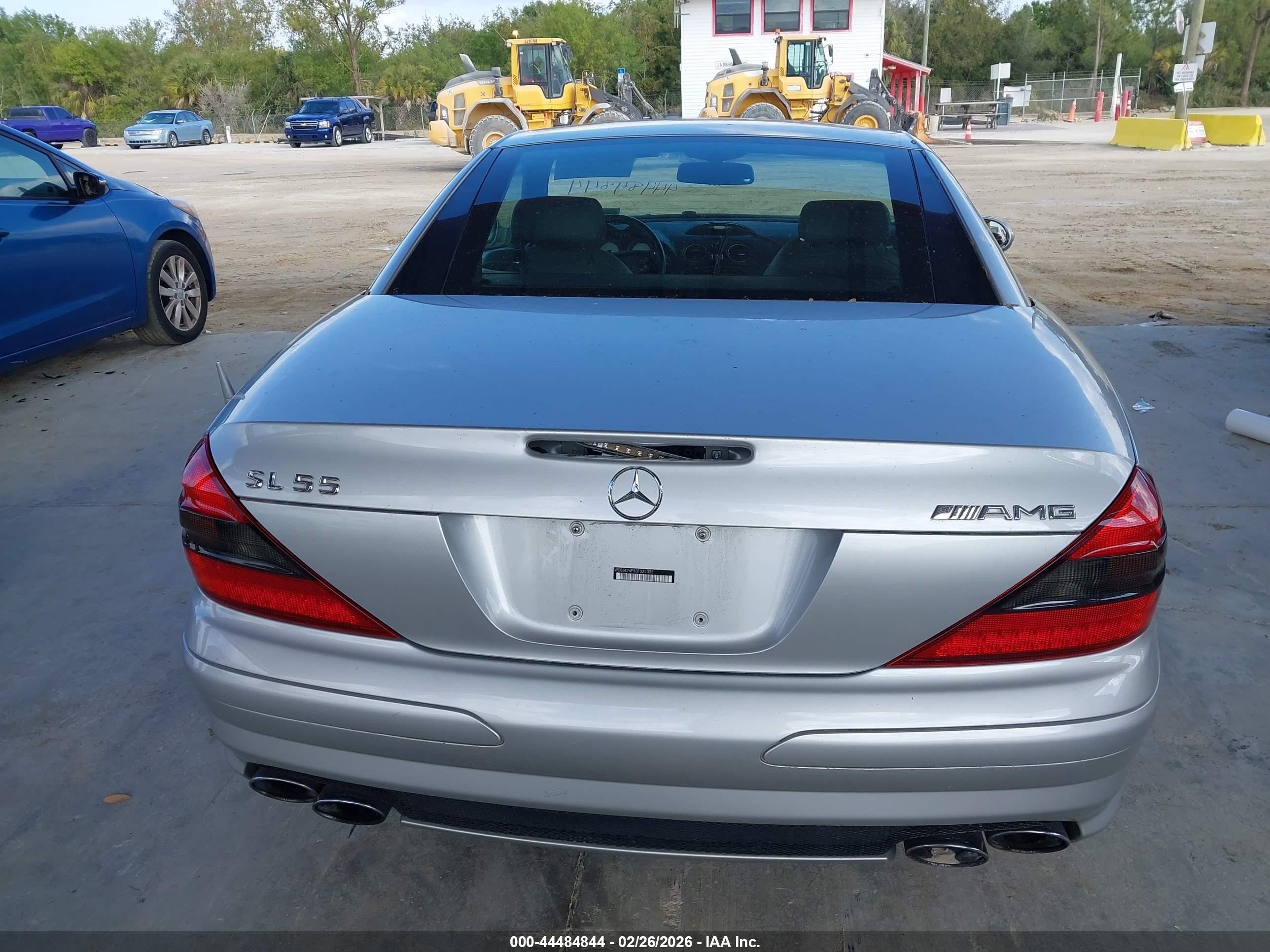2003 Mercedes-benz Sl 55 Amg   Silver vin: WDBSK74F83F025335