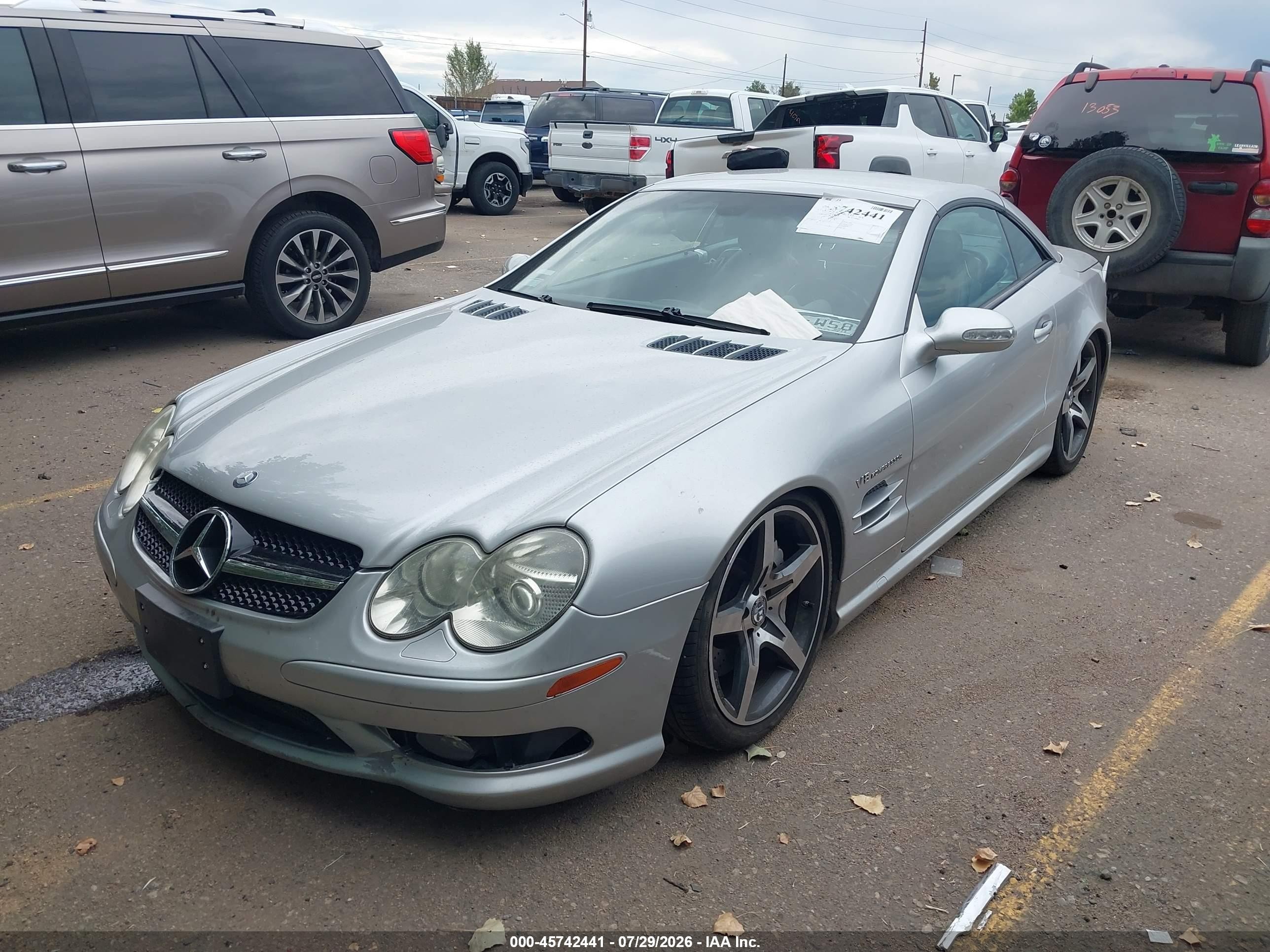 2003 Mercedes-benz Sl 55 Amg   Gray vin: WDBSK74F83F041034